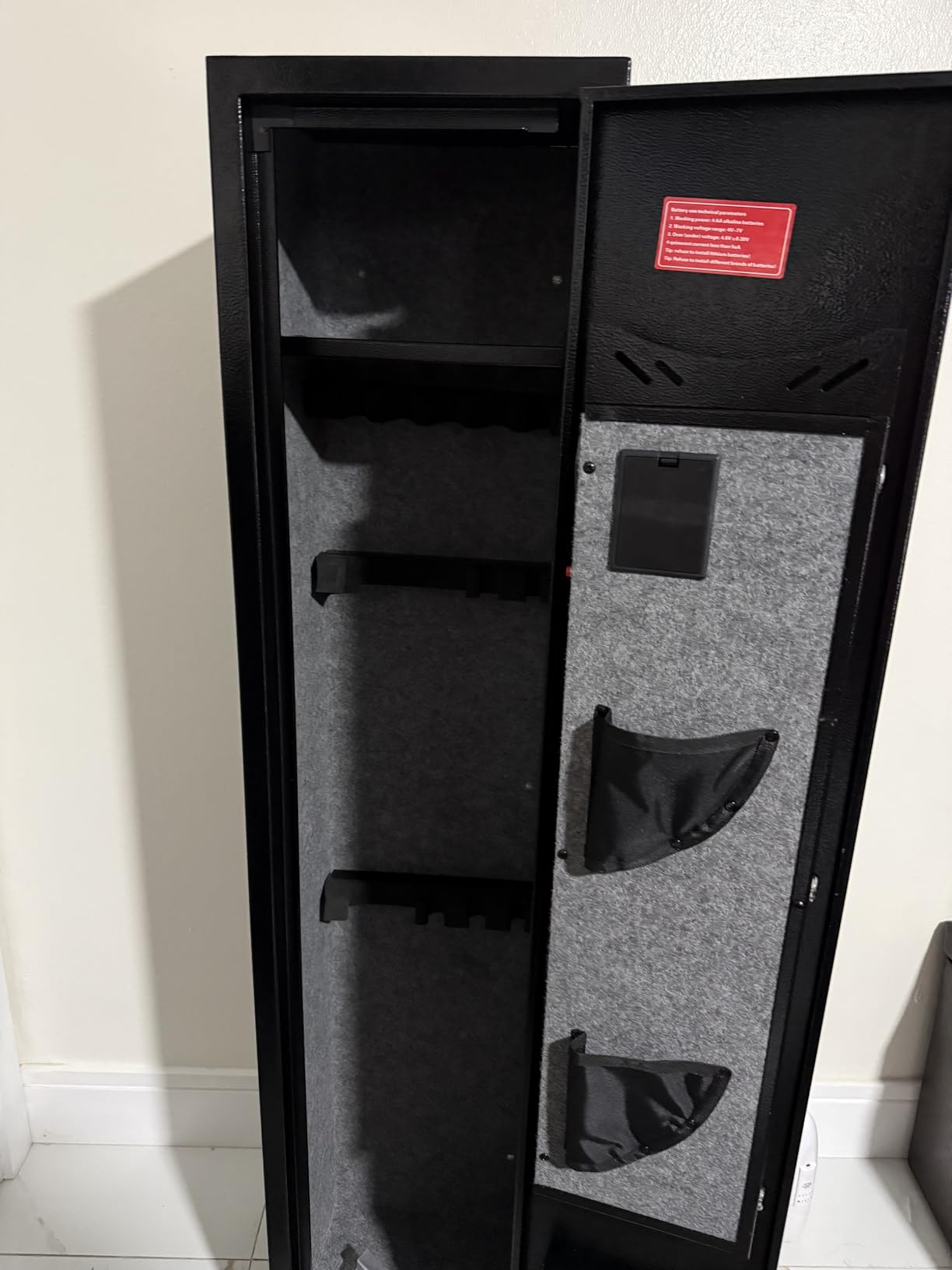 KAER Assembled Gun Safe for Rifles and Pistols with Electronic Lock Steel Gun Cabinet for 3-5 Shotguns 5 Handguns and Ammo Large Rifle Safe for Home Gun Owner with Removable Shelf Gun Rack LED Light customer photo 1