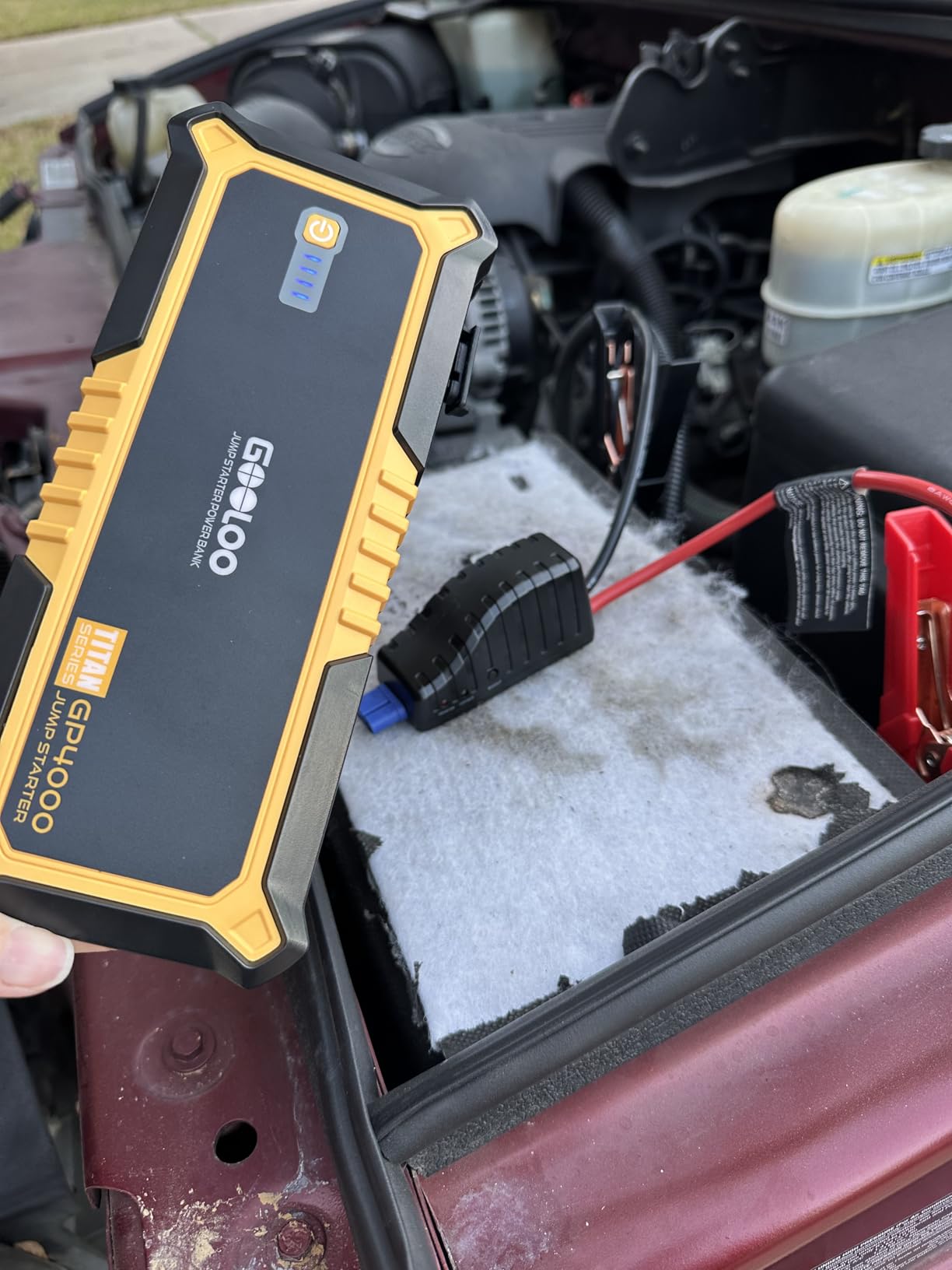 GOOLOO GP4000 Jump Starter - 4000A 12V Car Battery Jumper Starter Portable customer photo 1