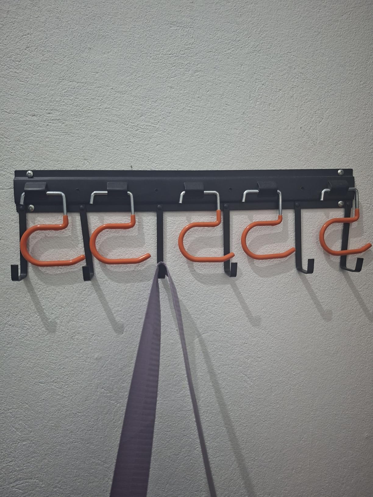 TVKB 68'' All Metal Garden Tool Organizer Adjustable Garage Tool Organizer Wall Mount Garage Organizers and Storage with Heavy Duty Hooks Tool Hangers for Garage Wall, Shed, Garden customer photo 1