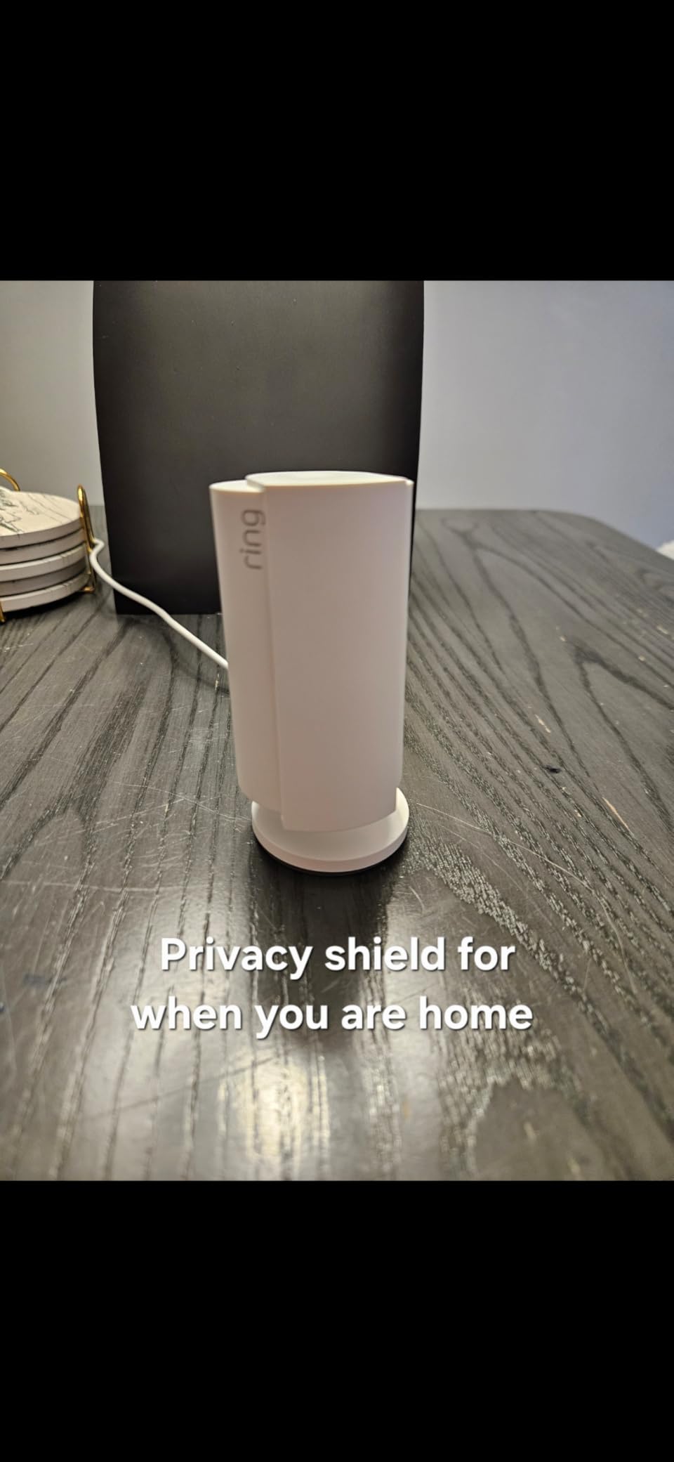 Ring Indoor Cam (newest model) — Home or business security in 1080p HD video, White customer photo 1