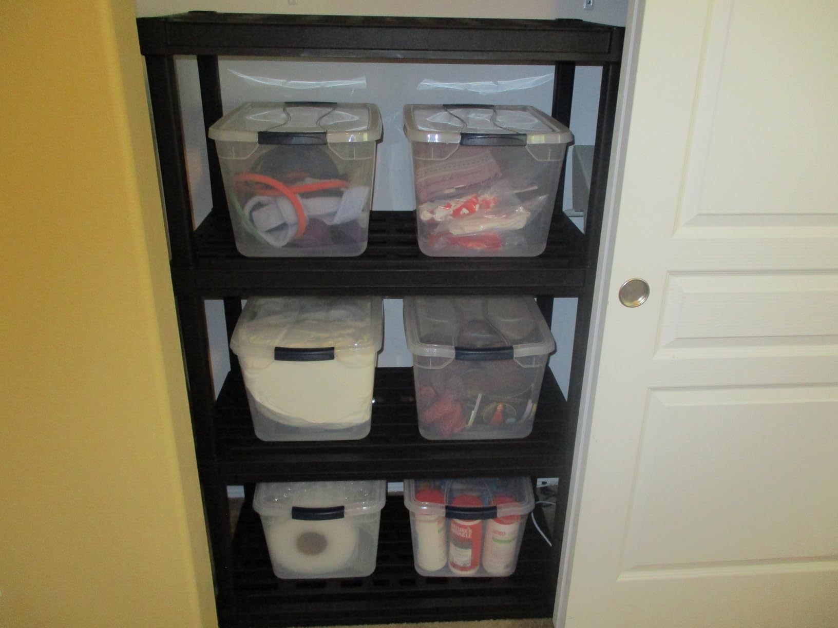 IRIS USA 4-Shelf Heavy Duty Plastic Storage Shelves, 600lb Capacity, 56