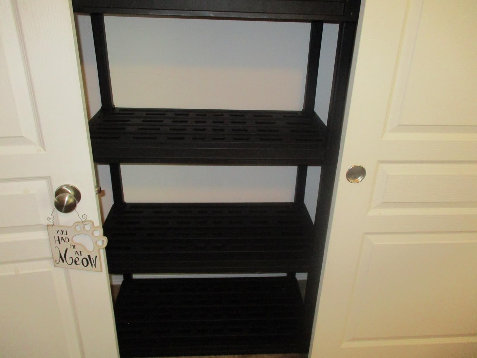 IRIS USA 4-Shelf Heavy Duty Plastic Storage Shelves, 600lb Capacity, 56
