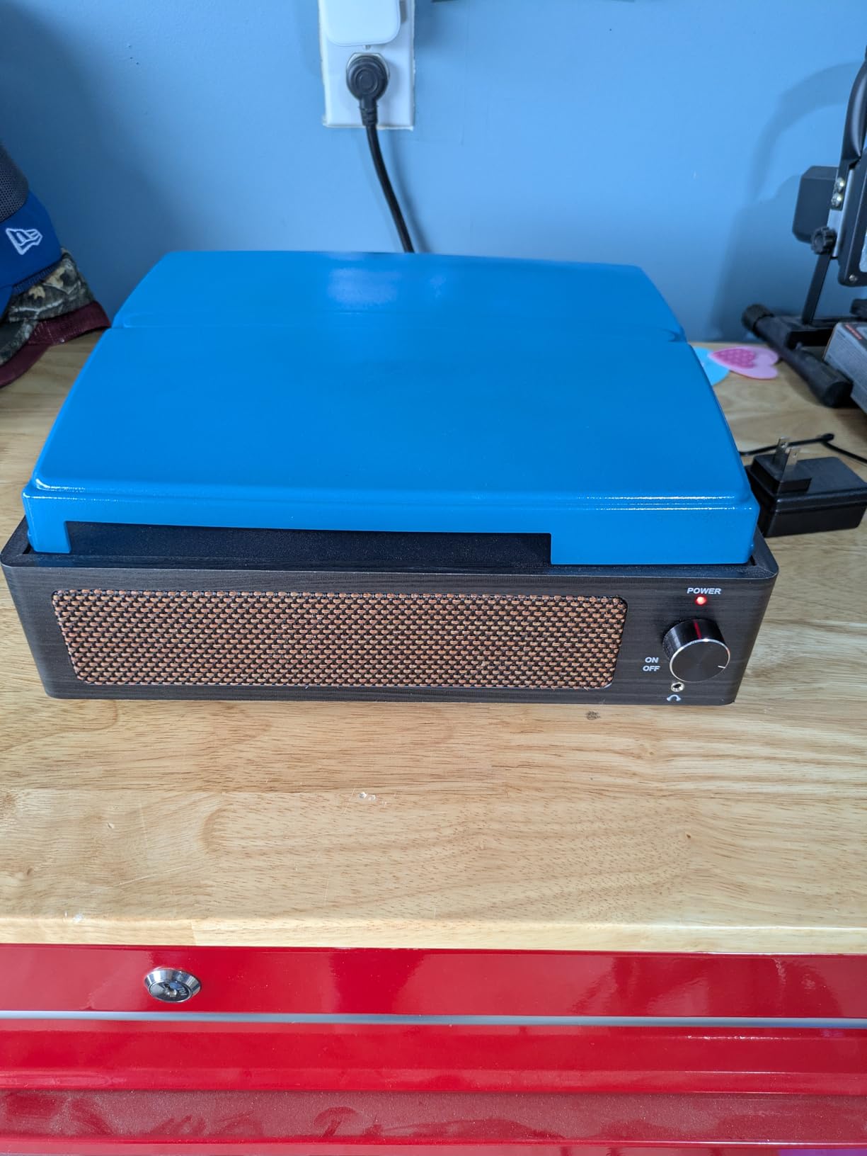 Seasonlife® Vinyl Record Player with Speakers,Wood Black Vintage Turntables customer photo 1