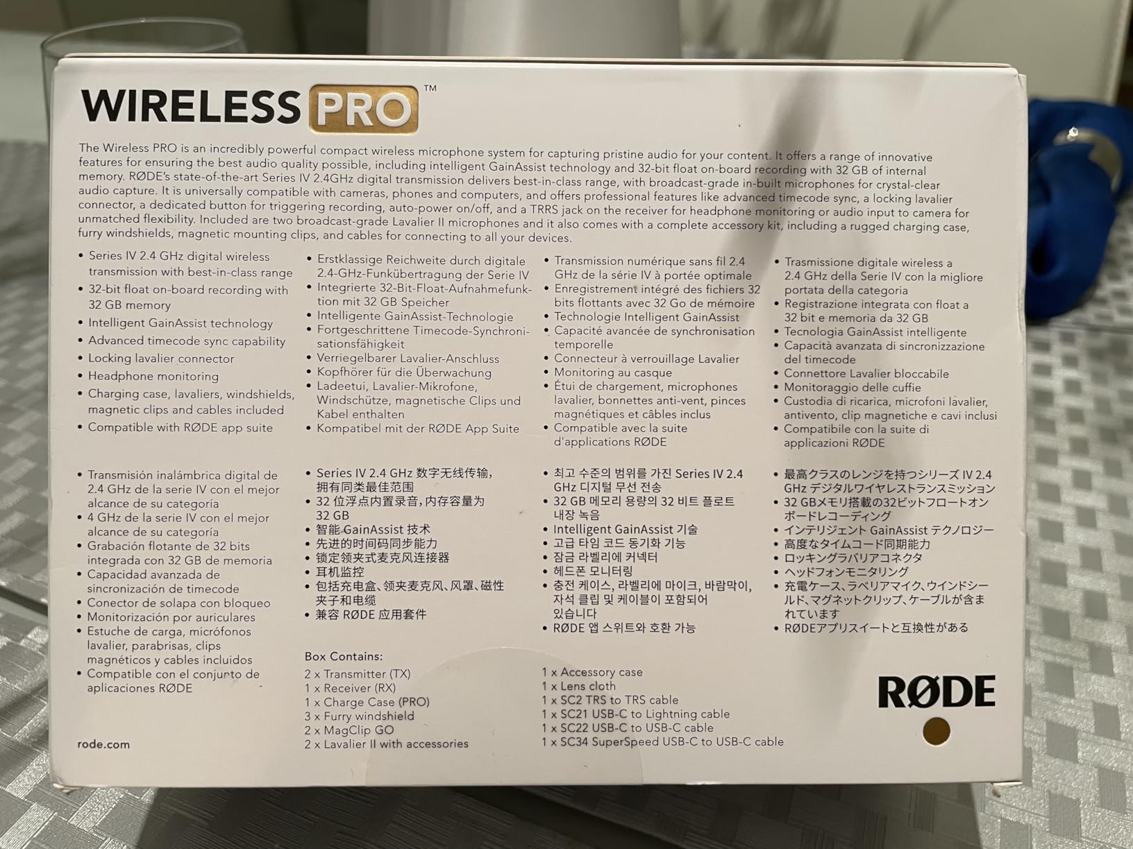 RØDE Wireless PRO Compact Wireless Microphone System with Timecode and 32-bit Float Recording customer photo 1