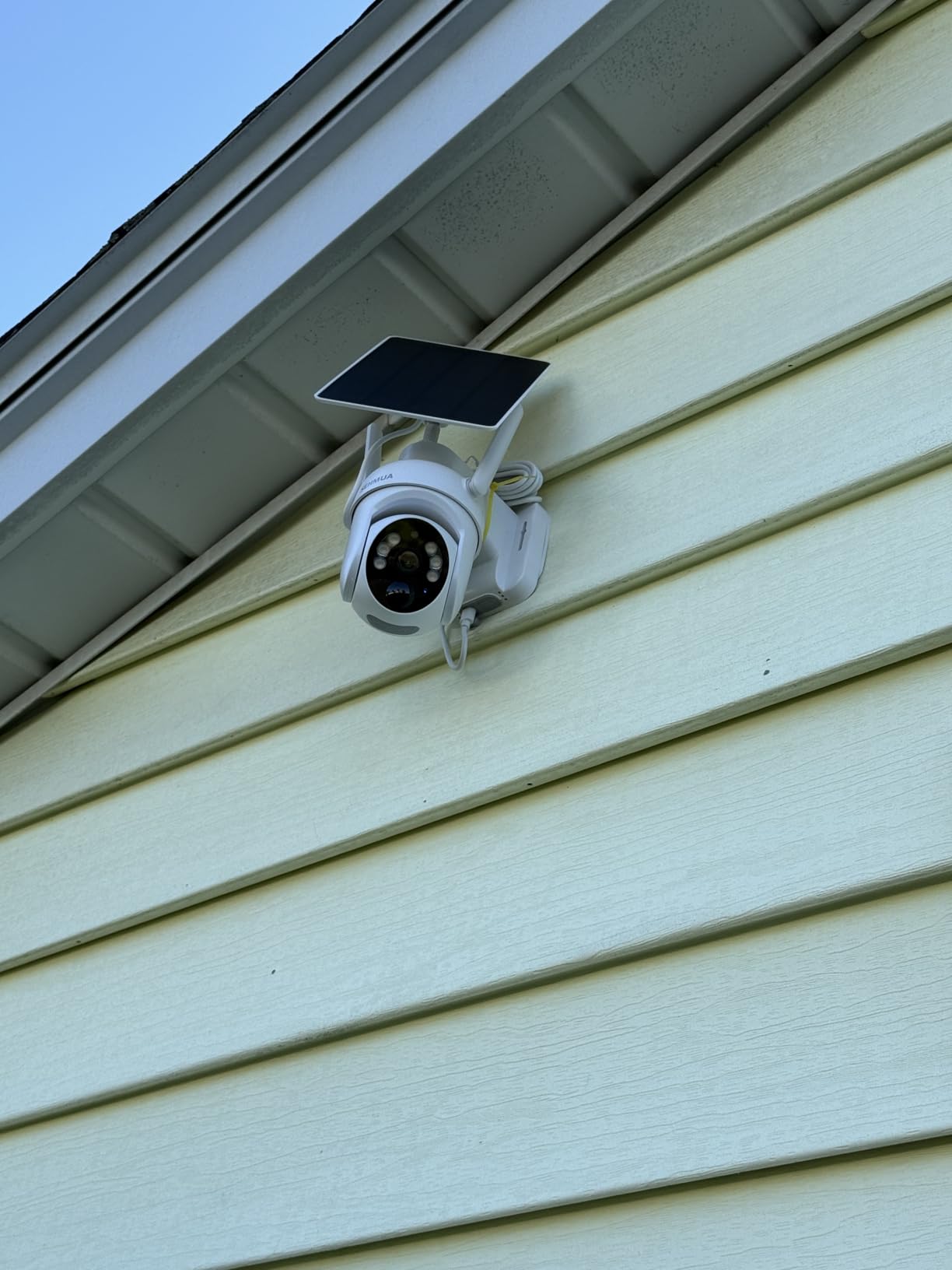 SEHMUA 2K Solar Security Cameras Wireless Outdoor, 2 Pack 360° View Pan/Tilt WiFi Security Camera Outside with Color Night Vision,Easy to Install, PIR Alarm, 2-Way Audio customer photo 1