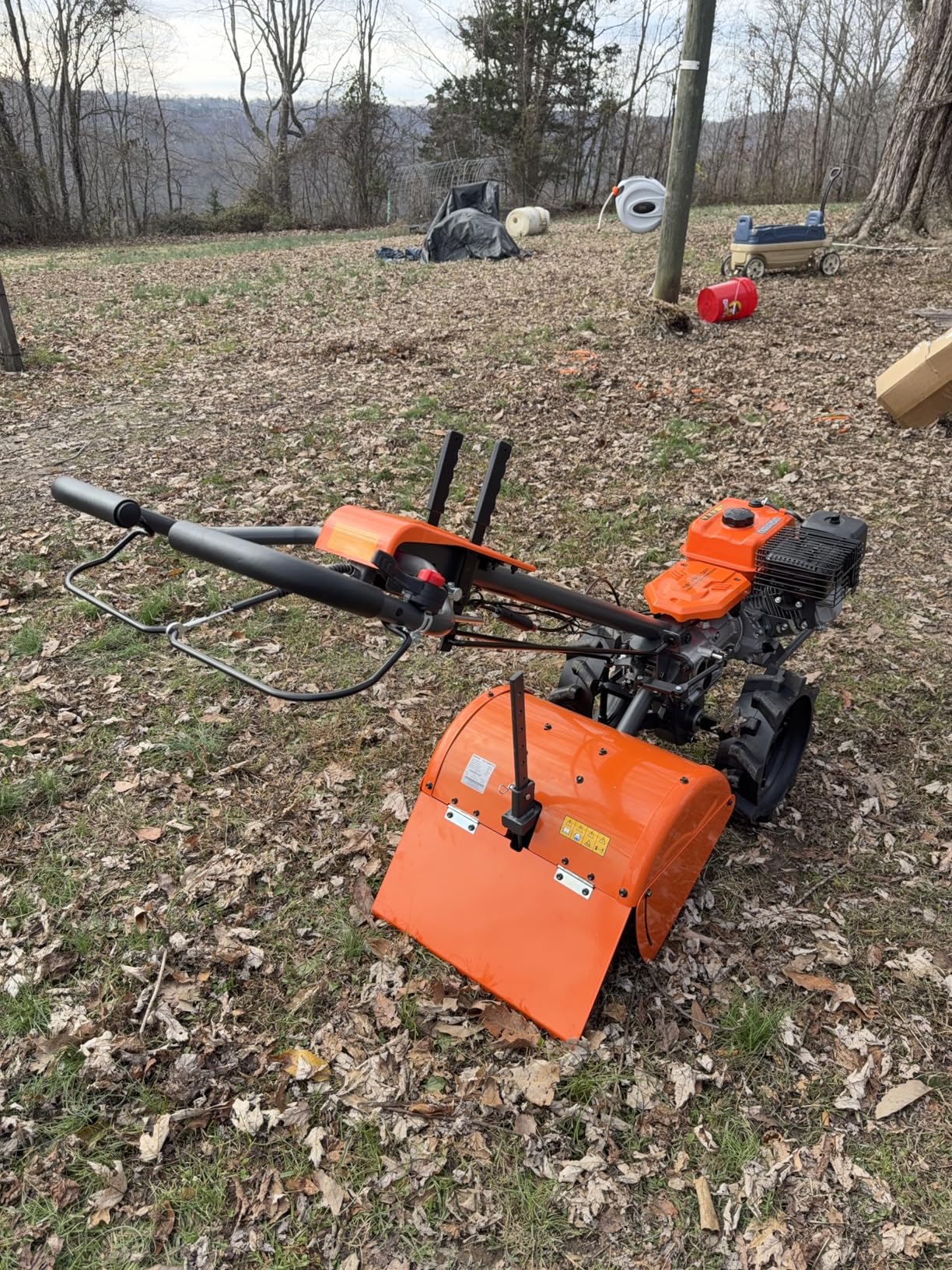 NOVUS 18-Inch Dual Direction Rear Tine Tiller, 212cc 4-Cycle Gas Engine, Full Gear Transmission, Dual Rotating Tines, Airless Tires Gas Tiller for Small to Large Gardens customer photo 2