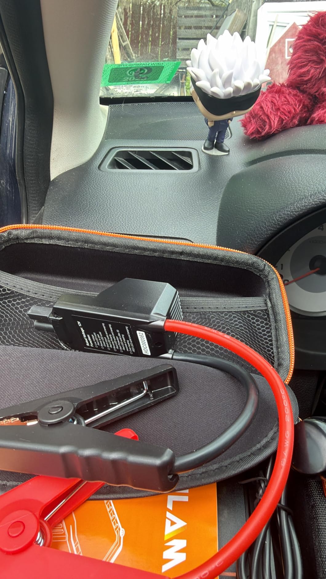 OXILAM Jump Starter 6000A for All Gas/12L Diesel, Car Battery Jumper Starter Portable, 12V Lithium Jump Box with Jumper Cables, LED Display, LED Light, Power Bank with USB, Type C Port customer photo 1
