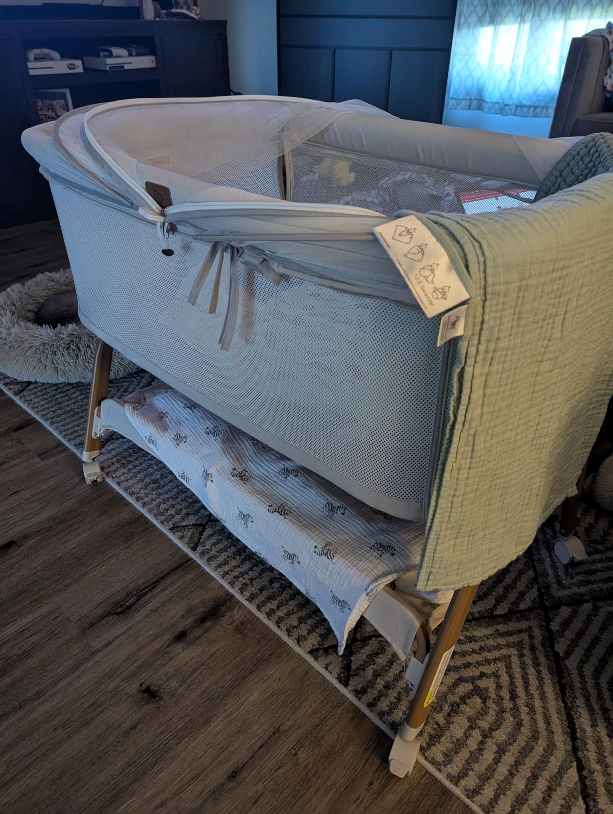 BabyBond Bassinet Bedside Crib, Stable and Secure Crib for Newborns, Beige customer photo 1