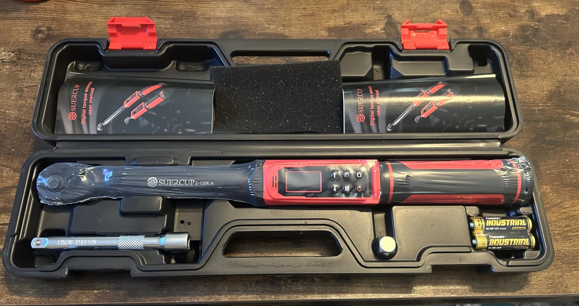 SUERCUP 3/8-inch Digital Torque Wrench (1.5-99.6Ft.Lb/2-135Nm) +/-1% Accuracy Digital Torque Wrench with Vibration, Buzzer, LED Notification customer photo 2