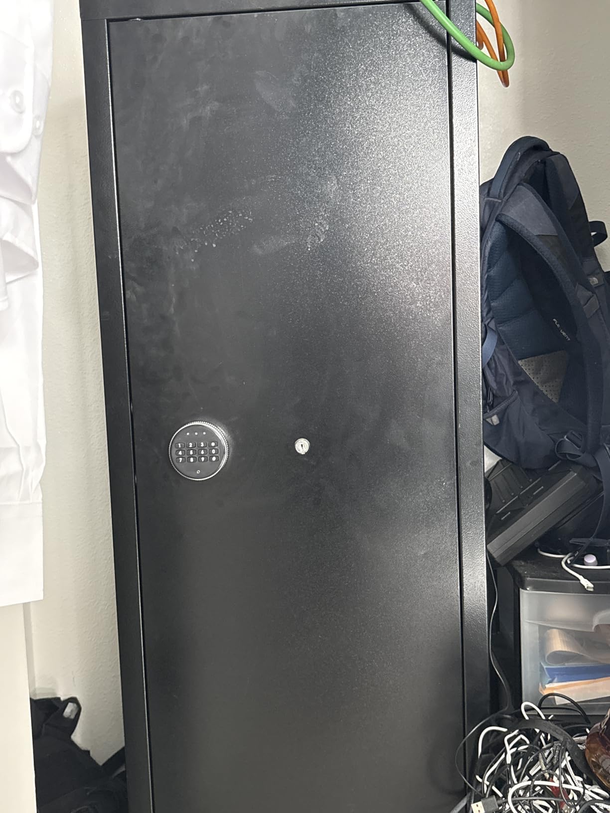 Superday 14-16 Rifle Gun Safe with Keyboard, Quick Access Large Gun Safe for Rifles, Locking Fireproof Gun Cabinet Rifle Safe with Gun Safes Pockets and Adjustable Rifle Rack for Home, Office (Black) customer photo 2