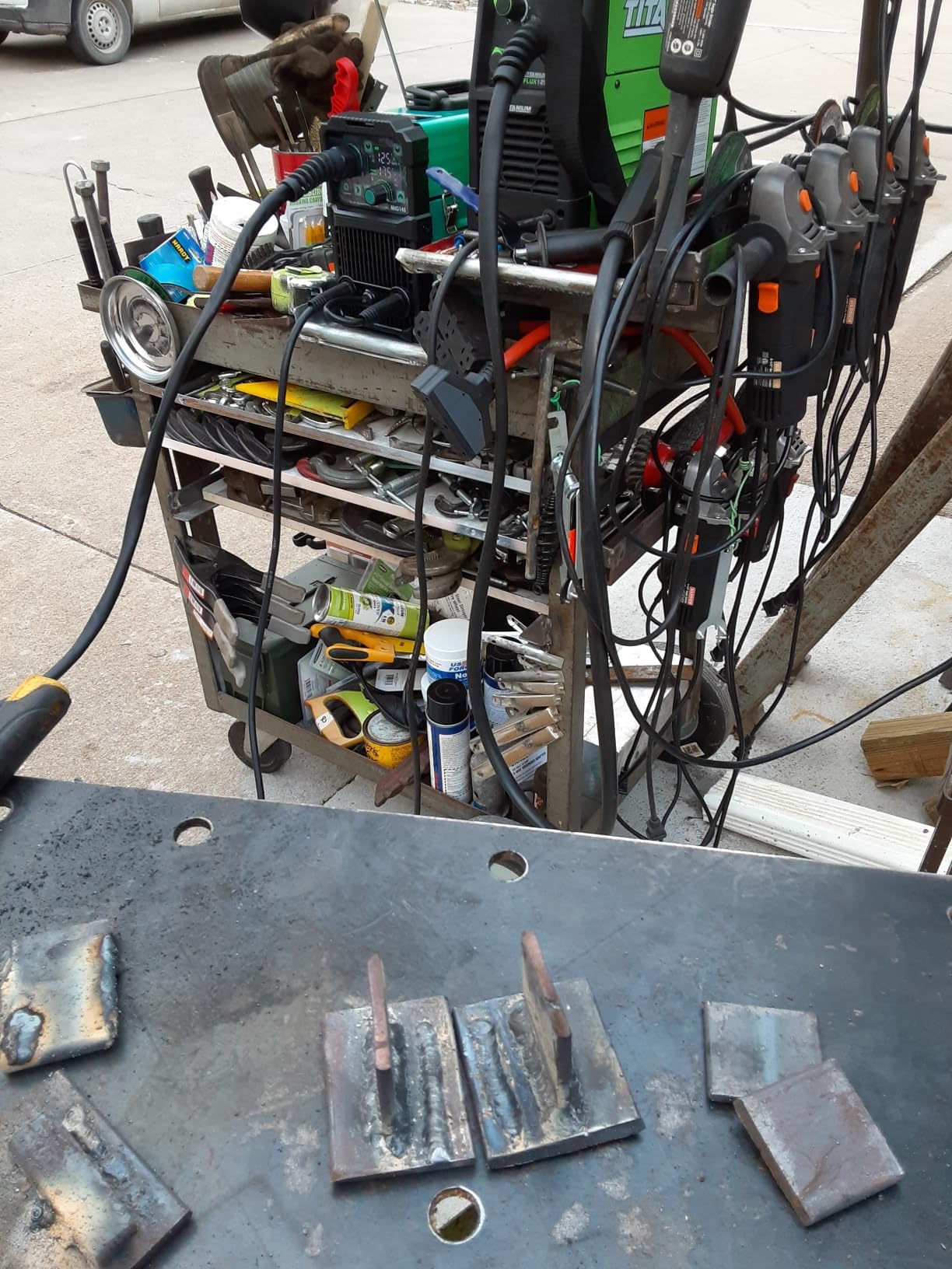 bestarc 145A MIG Welder, 110V/220V Gasless Flux Core MIG Welder/Lift TIG/Stick 3 in 1 Synergic MIG145 5GEN Welding Machine customer photo 1