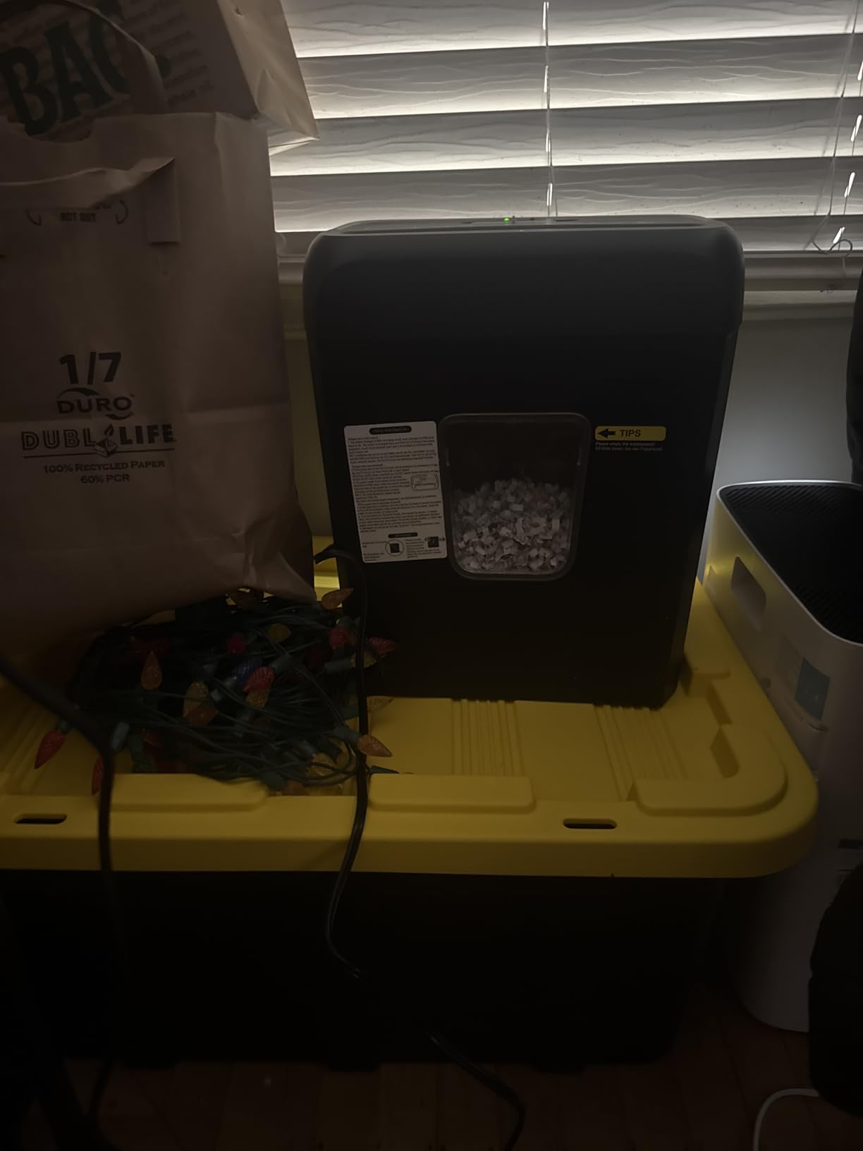 Bonsaii 6-Sheet Cross Cut Paper Shredder for Home, 3.4 Gal Bin customer photo 1
