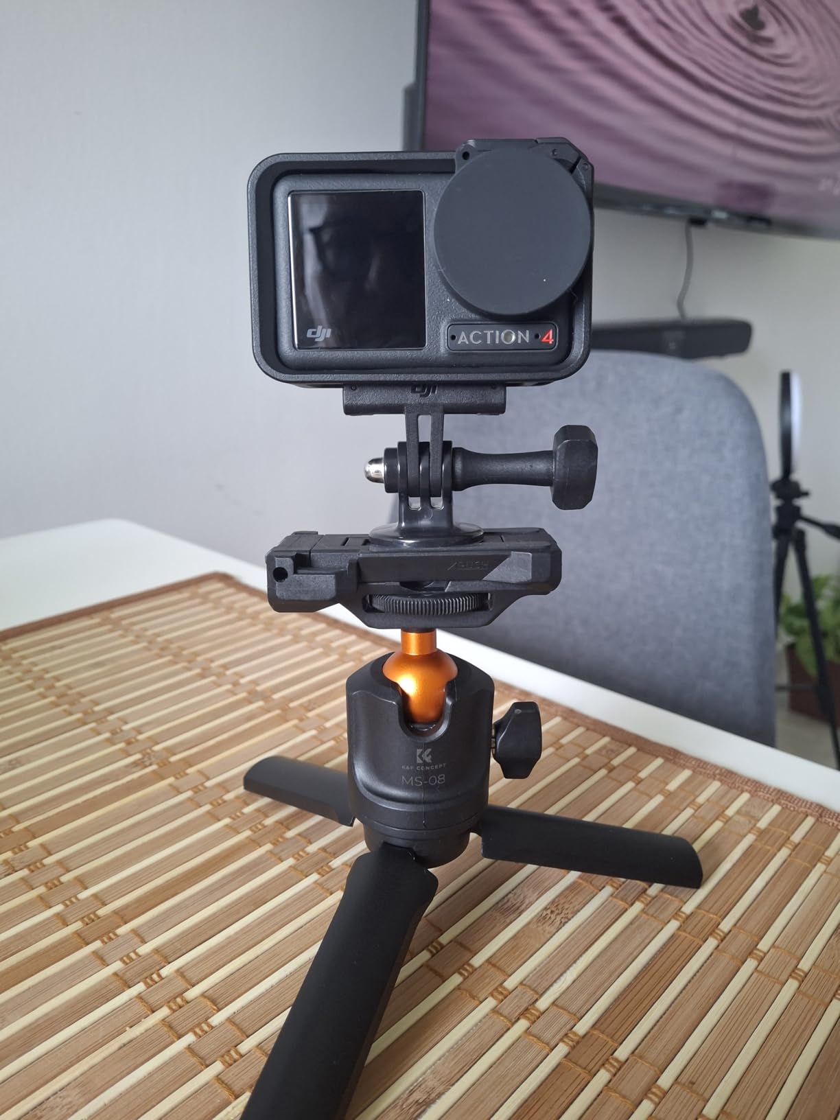 DJI Osmo Action 4 Essential Combo, Waterproof Action Camera Vlogging Camera | 1/1.3