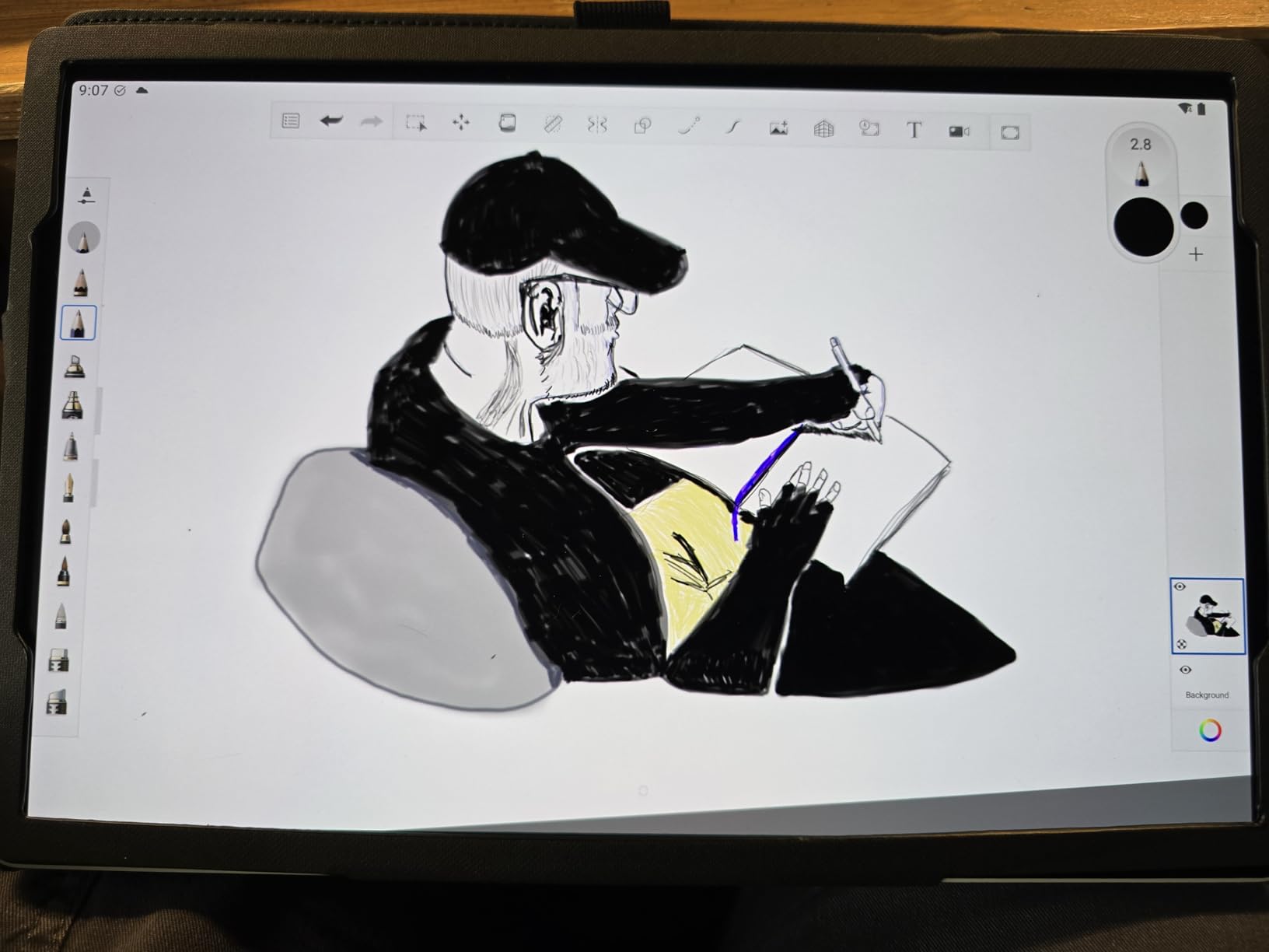 Wacom MovinkPad 11, Android Mobile Drawing Tablet, with Pro Pen 3 | No computer needed, 8GB RAM/128GB storage, anti-glare matte screen, All-In-One portable tablet with advanced pen precision customer photo 2