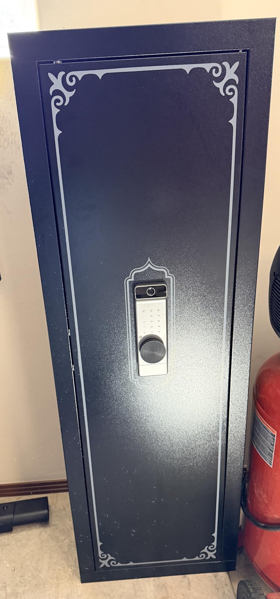 Gun Safe, 10-14 Biometric Gun Safe for Rifles and Pistols, Large Gun Safes for Home, Gun Cabinets for rifles and shotguns, Rifle Safe with Built-in Cabinet and Removable Gun Racks customer photo 1