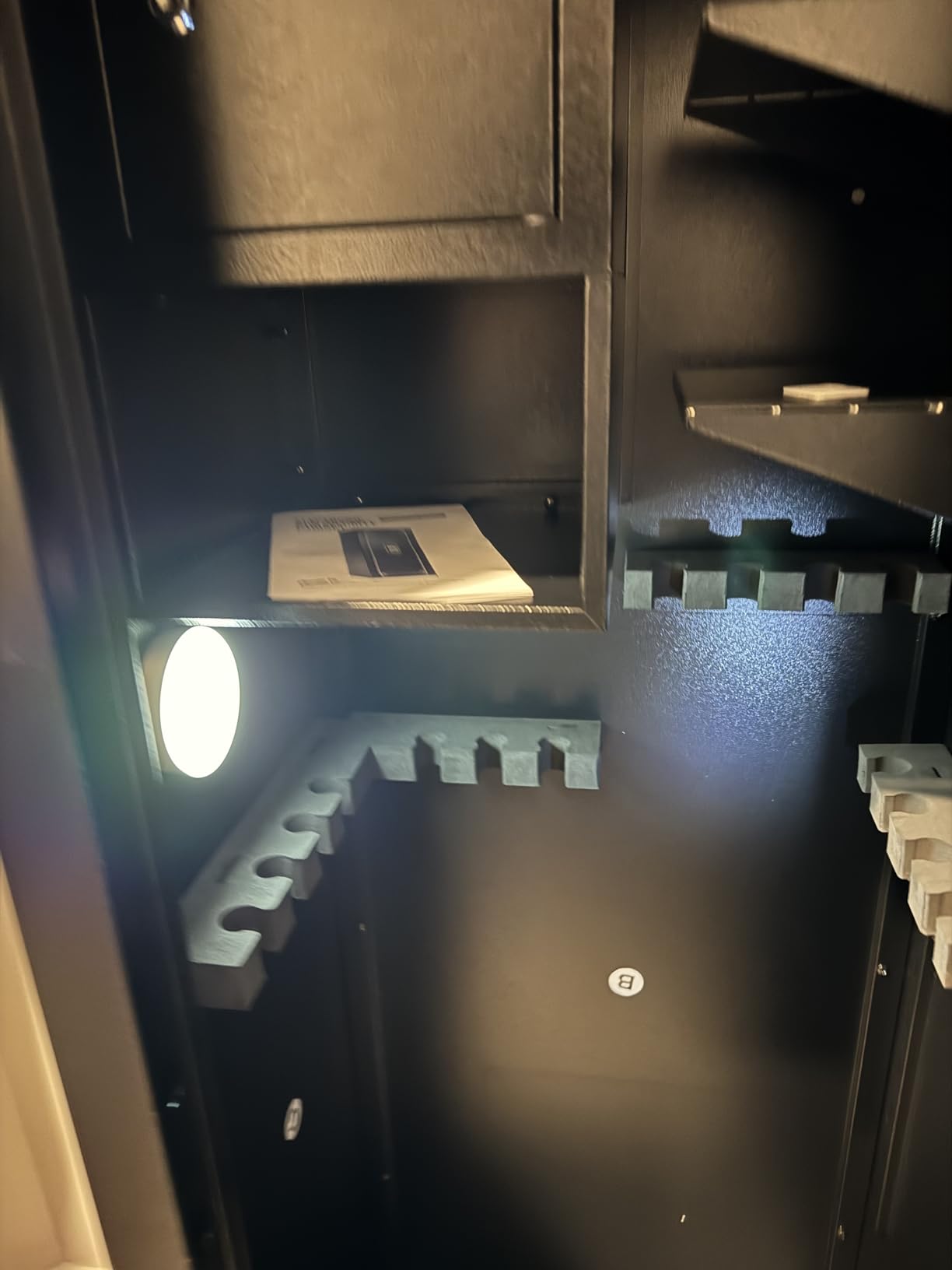 Gun Safe, 10-14 Biometric Gun Safe for Rifles and Pistols, Large Gun Safes for Home, Gun Cabinets for rifles and shotguns, Rifle Safe with Built-in Cabinet and Removable Gun Racks customer photo 2