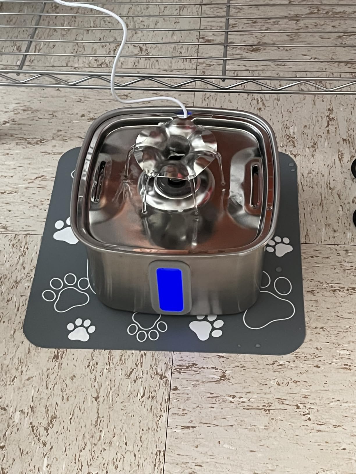 Veken Innovation Award Winner Stainless Steel Cat Water Fountain, 108oz, C1 customer photo 2