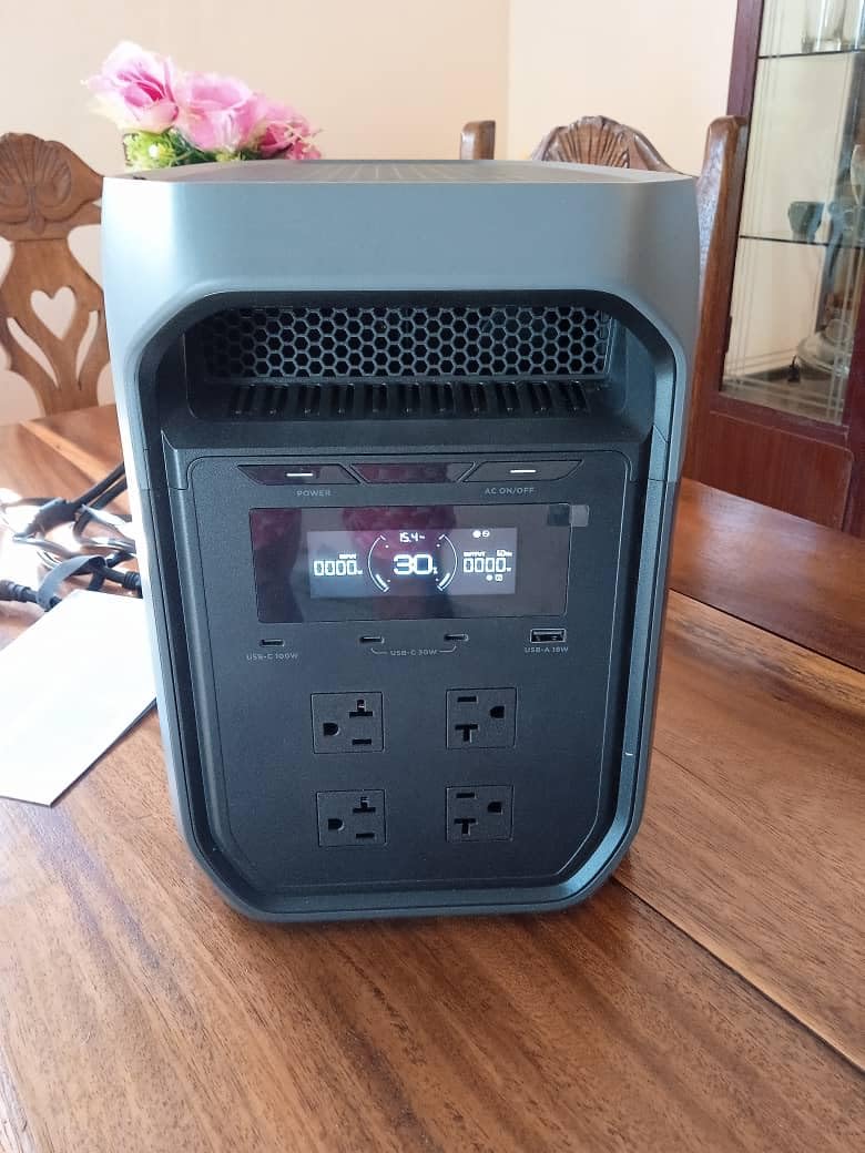EF ECOFLOW DELTA 3 Max Portable Power Station, 2048Wh LFP Battery, 2400W customer photo 2