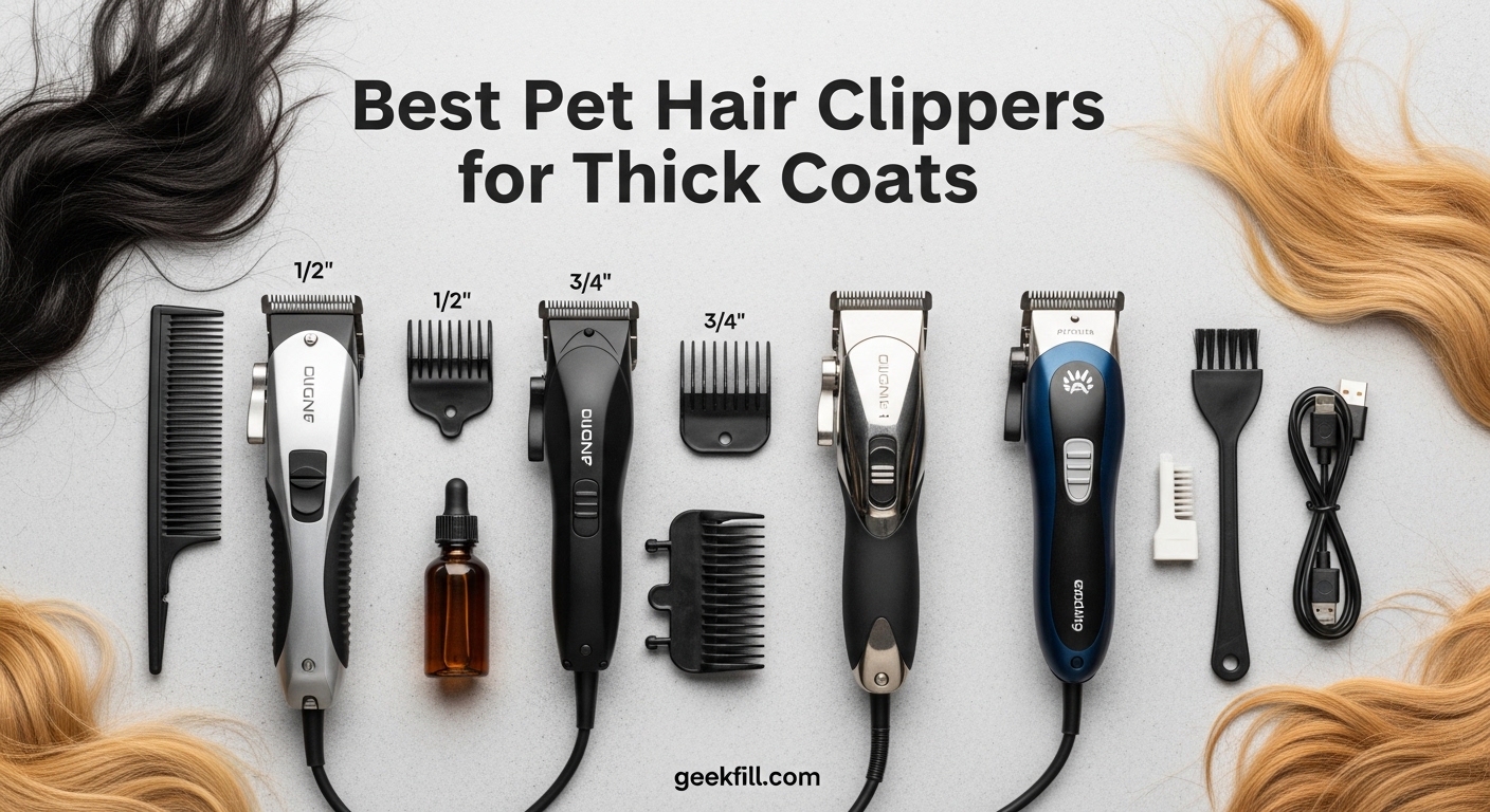 Best Pet Hair Clippers for Thick Coats