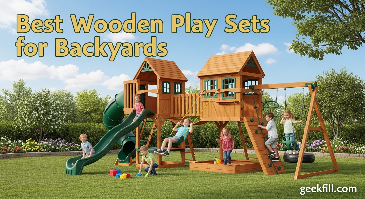 Best Wooden Play Sets for Backyards