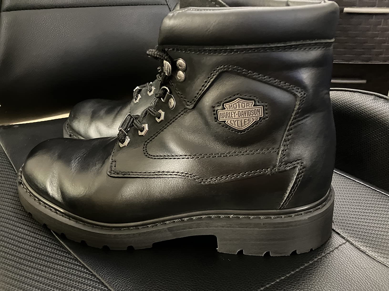 Harley-Davidson Footwear Mens Badlands Motorcycle Casual Boots Ankle - Black customer photo 2
