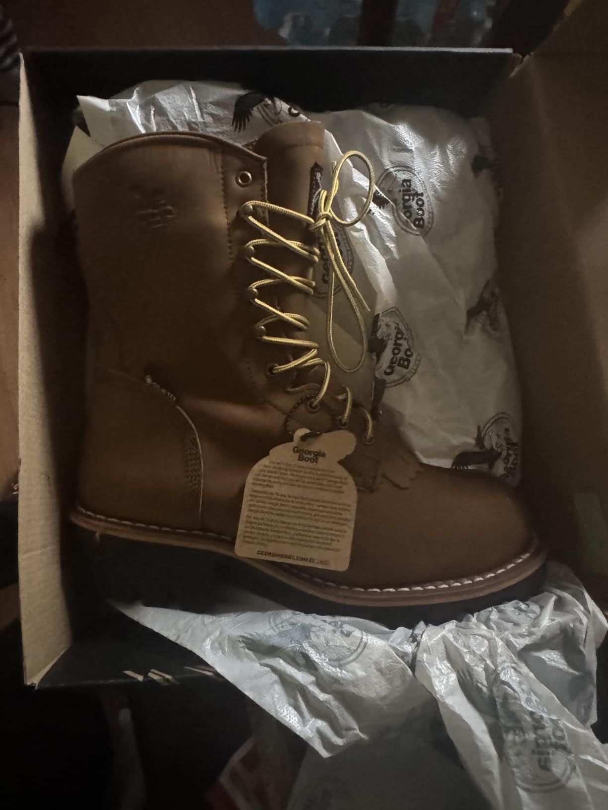 Georgia Boot Steel Toe GORE-TEX Waterproof 400G Insulated Logger Boot customer photo 2