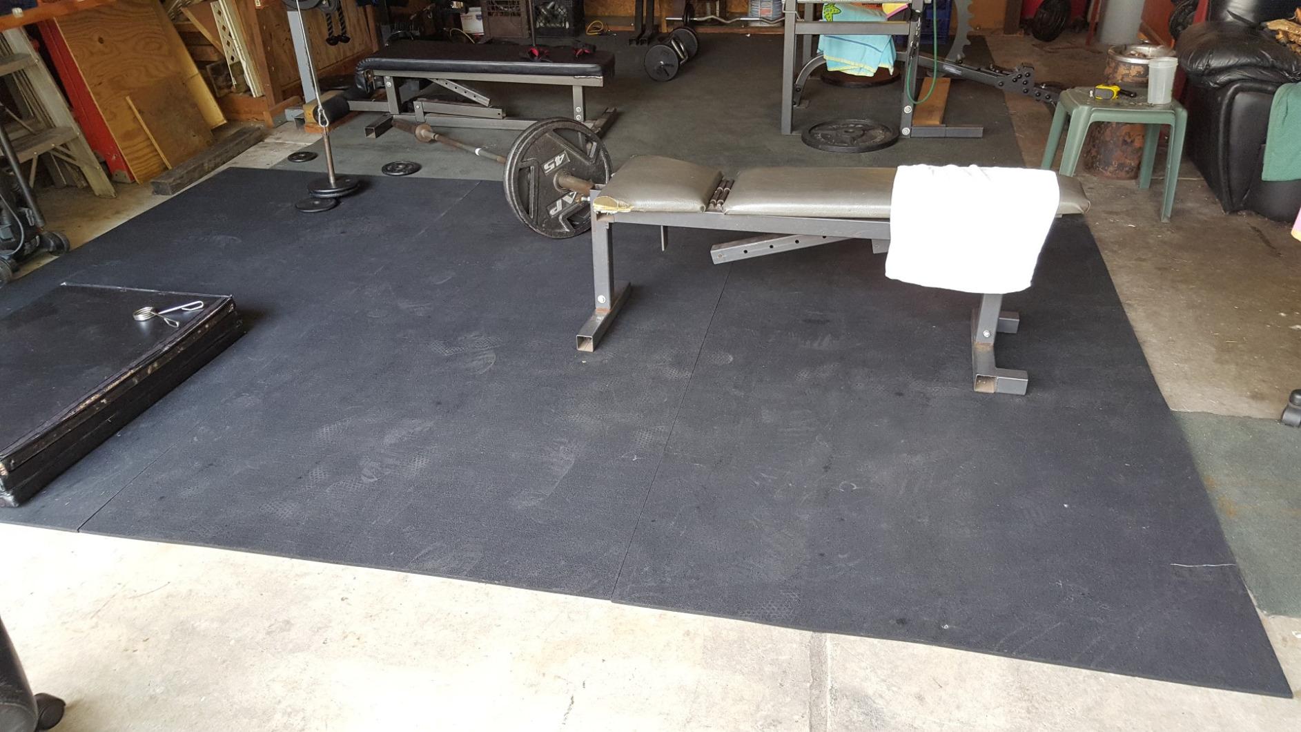 Recycled Flooring 1/4 in. x 4 ft. x 6 ft. - Black Rubber Mats customer photo 1