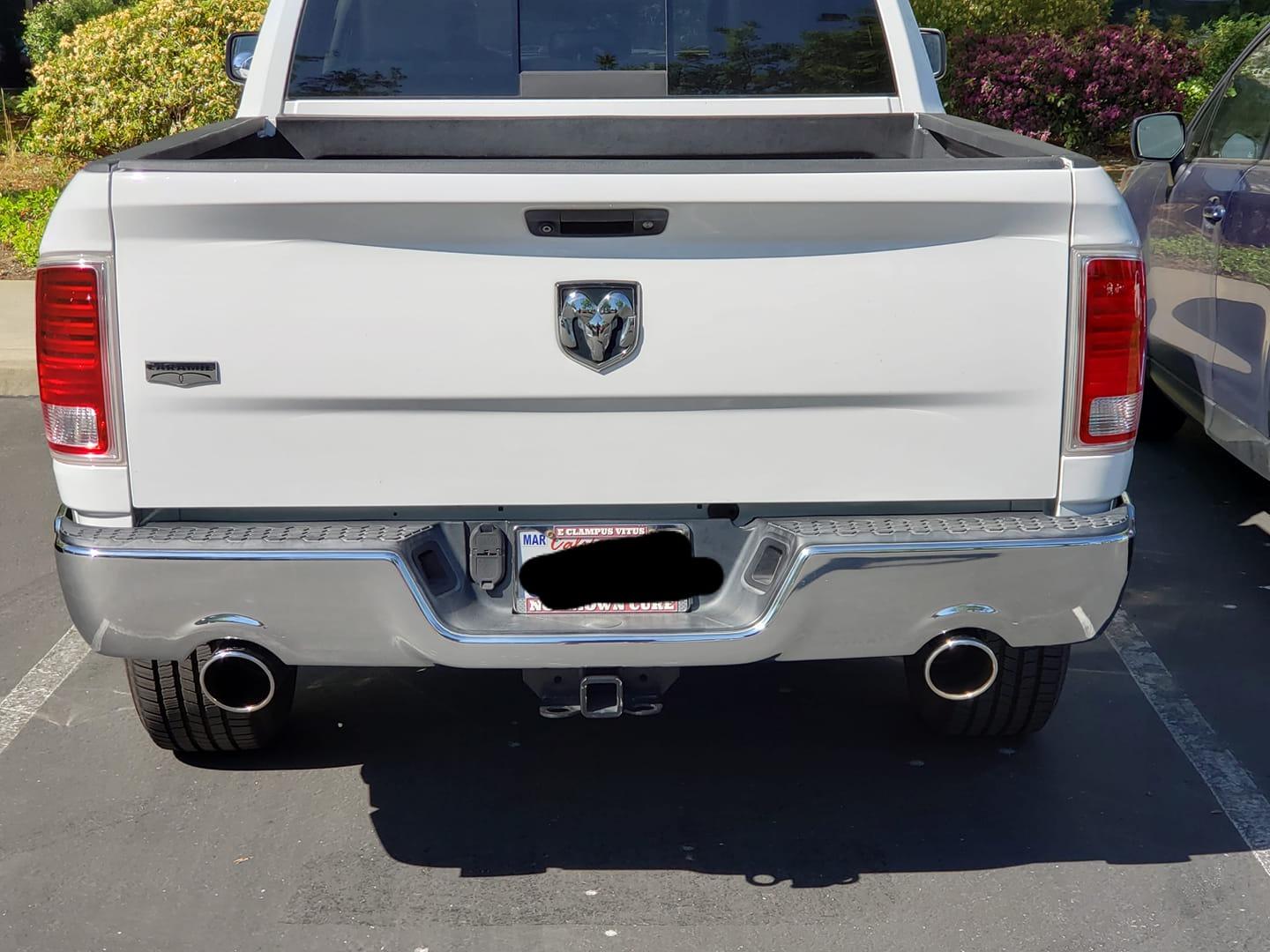 BORLA 140307 Cat-Back Perf. Exhaust Sys. for 2009 Dodge 1500 V8 & 2010-2018 Ram Classic 1500 V8 S-Type Sound T-304 Stainless Steel Dual Split Rear Exit Single 4