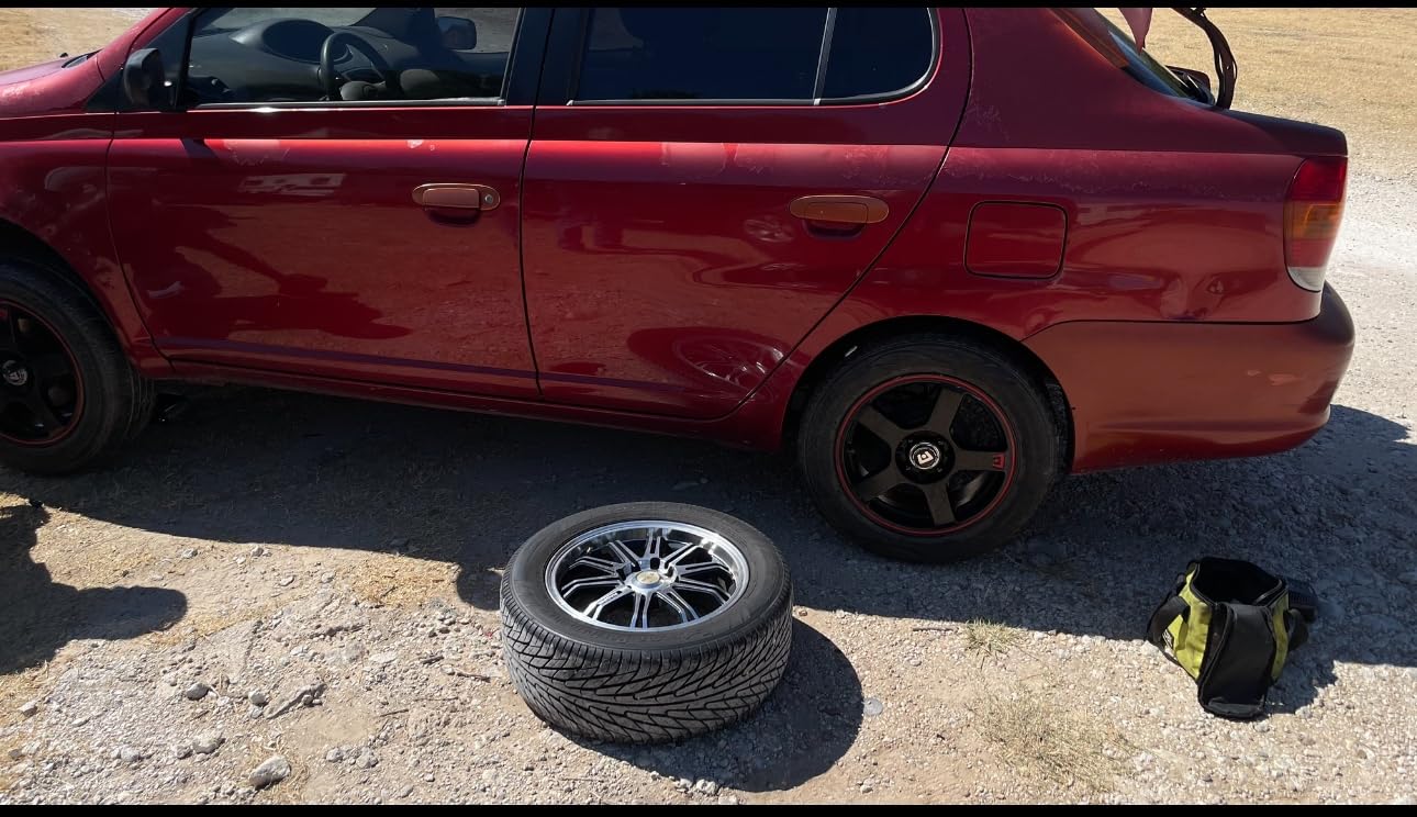 Motegi MR116 FS5 15X6.5 4X100/4.5 5.32 40mm MATTE BLACK W/RED STRIPE - MR11656598740 customer photo 1