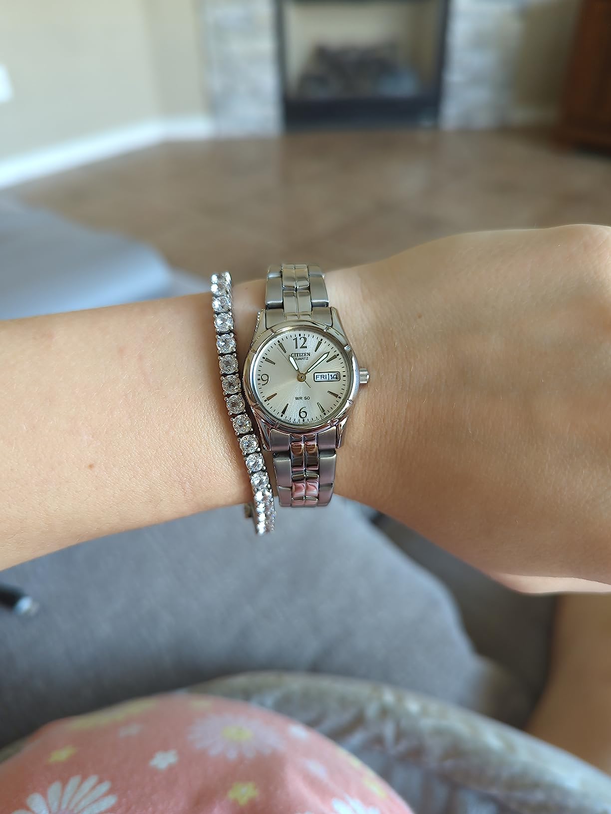 Citizen Quartz Womens Watch, Stainless Steel, Classic, Silver-Tone (Model: EQ0540-57A) customer photo 1