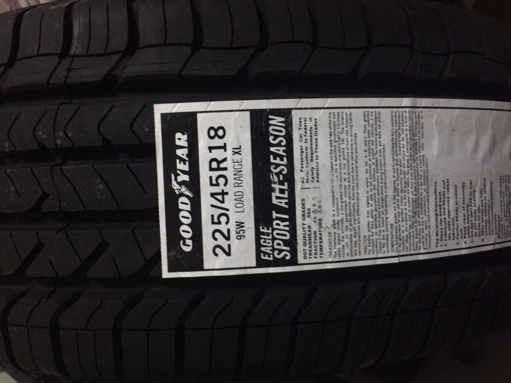 Goodyear Eagle Sport A/S VSBTL Radial - 225/45R18 95W customer photo 2