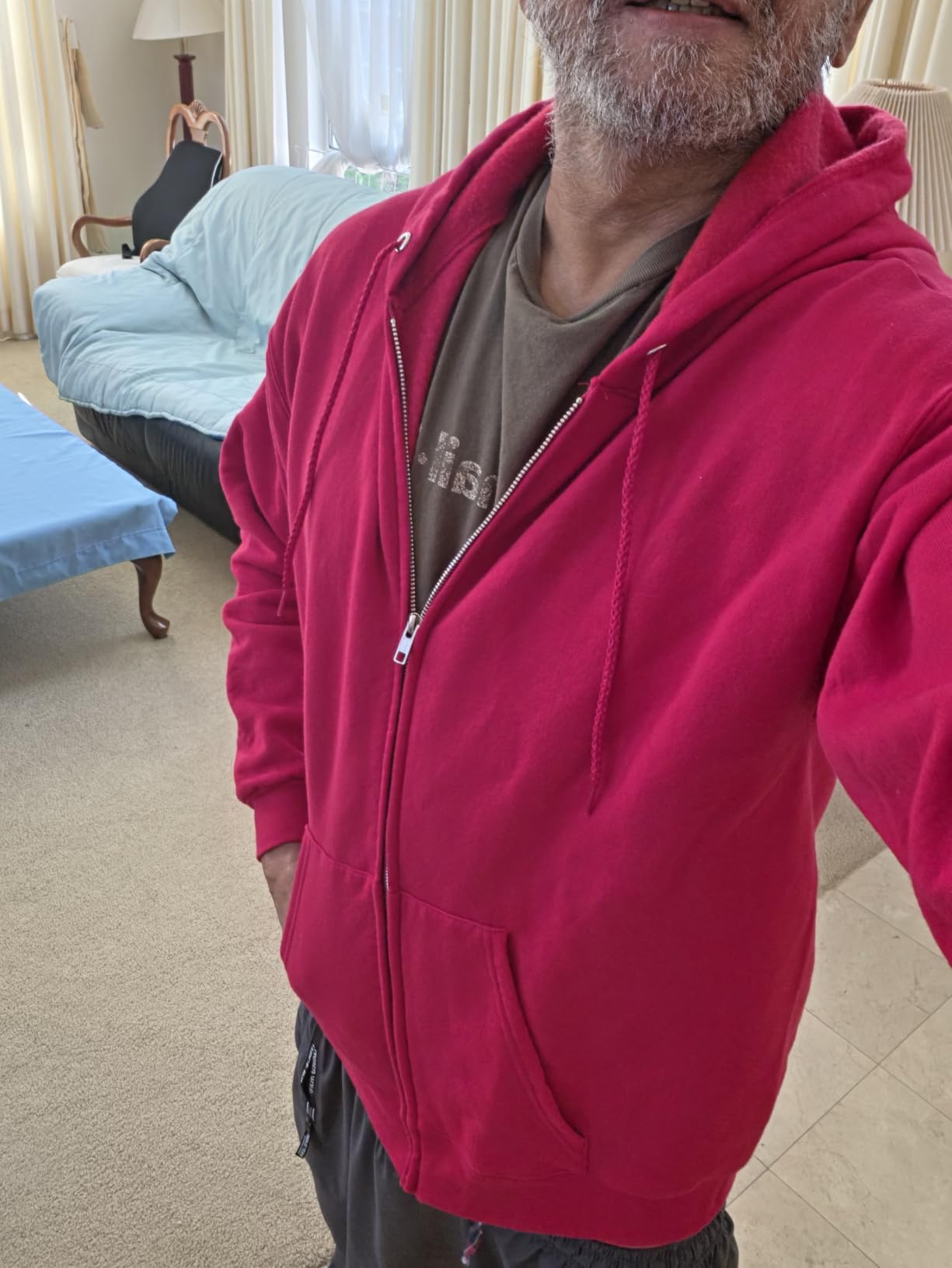 Hanes Men's Ecosmart Fleece Full-Zip Hoodie customer photo 1