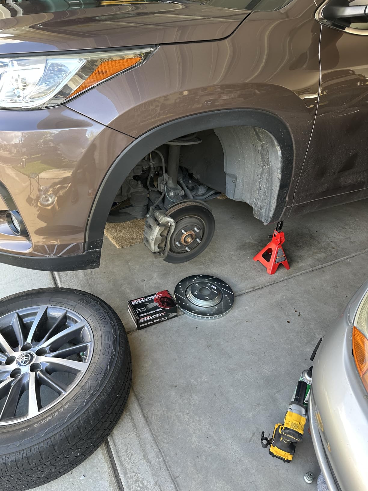 PowerStop Z23 Evolution Sport Brake Pad & Rotor Kit Front & Rear K5828 | Toyota Sienna, Toyota Highlander, Lexus RX350 Carbon Fiber Ceramic Brake Pads + Drilled & Slotted Rotors customer photo 2