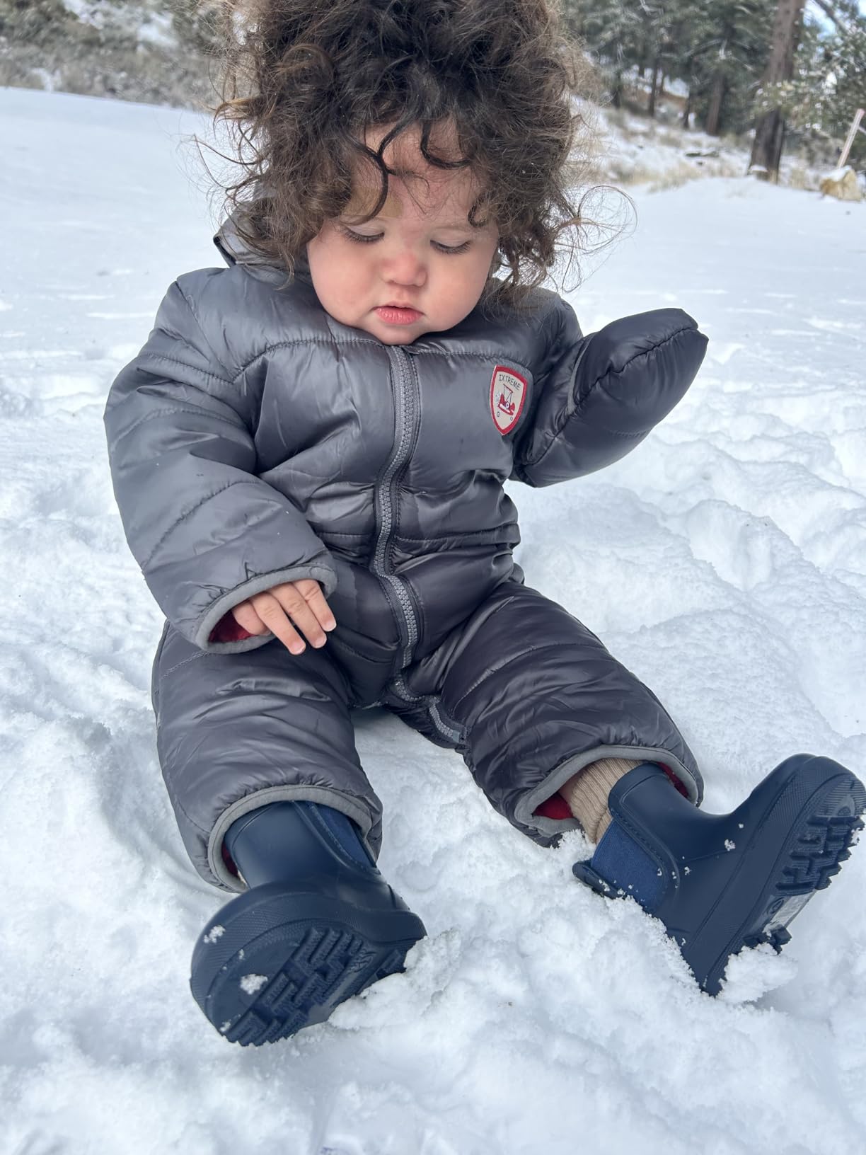 Baby Boys Insulated Fleece Bunting Infant Snowsuit customer photo 2