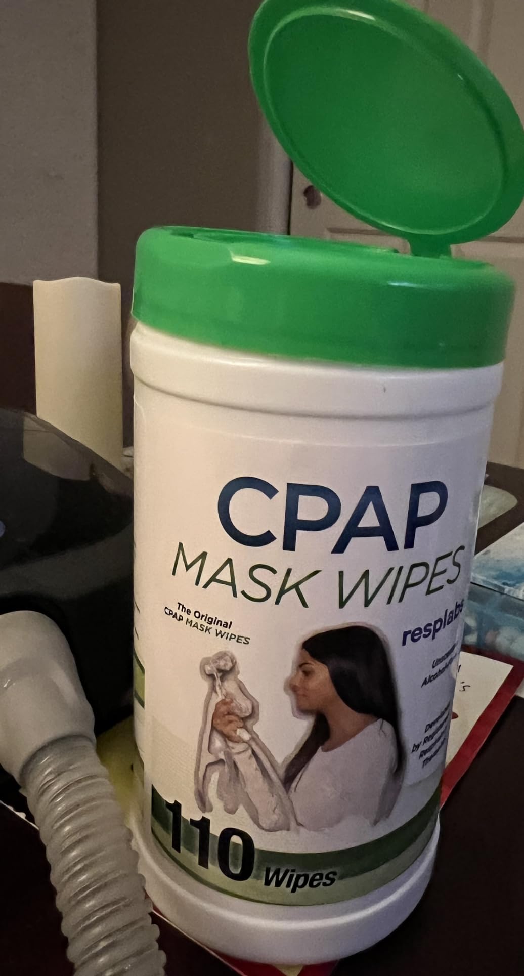 resplabs CPAP Mask Wipes Unscented Cleaner for Full Face, Nasal Masks & Supplies, 110 Wipes customer photo 2