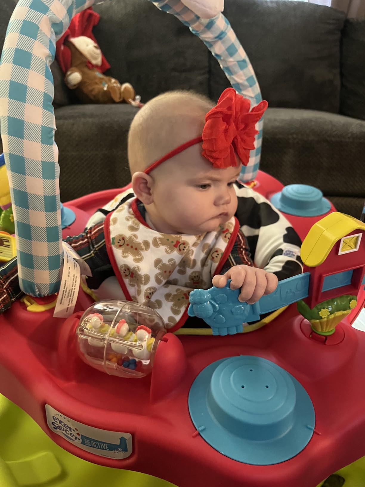 Evenflo Exersaucer Moovin & Groovin Activity Center, 25x30x30 Inch (Pack of 1) customer photo 1