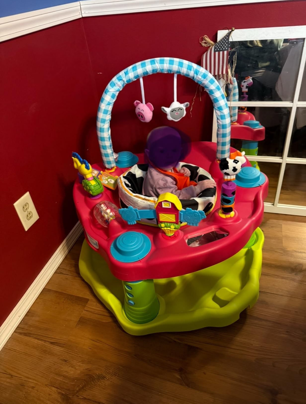 Evenflo Exersaucer Moovin & Groovin Activity Center, 25x30x30 Inch (Pack of 1) customer photo 2
