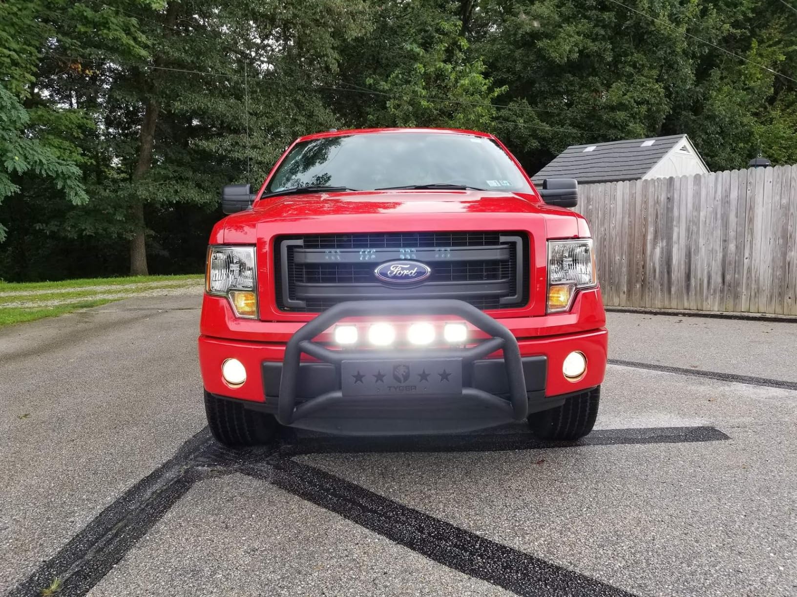 Tyger Auto TG-GD6F60098 Front Bumper Guard Compatible with 2004-2024 Ford F150 (Exclude Heritage, Raptor, 20-22 Diesel, 22-24 Lightning EV) | Textured Black | Light Mount | Bull Bar customer photo 1
