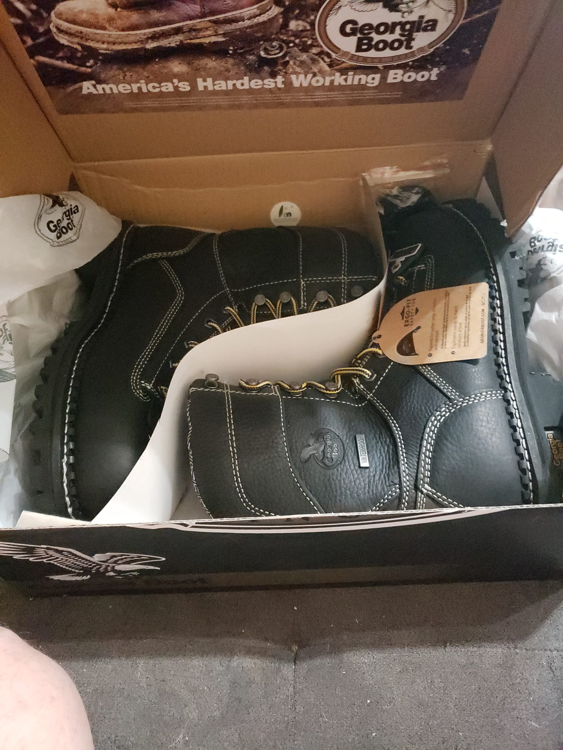 Georgia Boot Men's Amp LT Logger Composite Toe Waterproof Work Boots customer photo 1