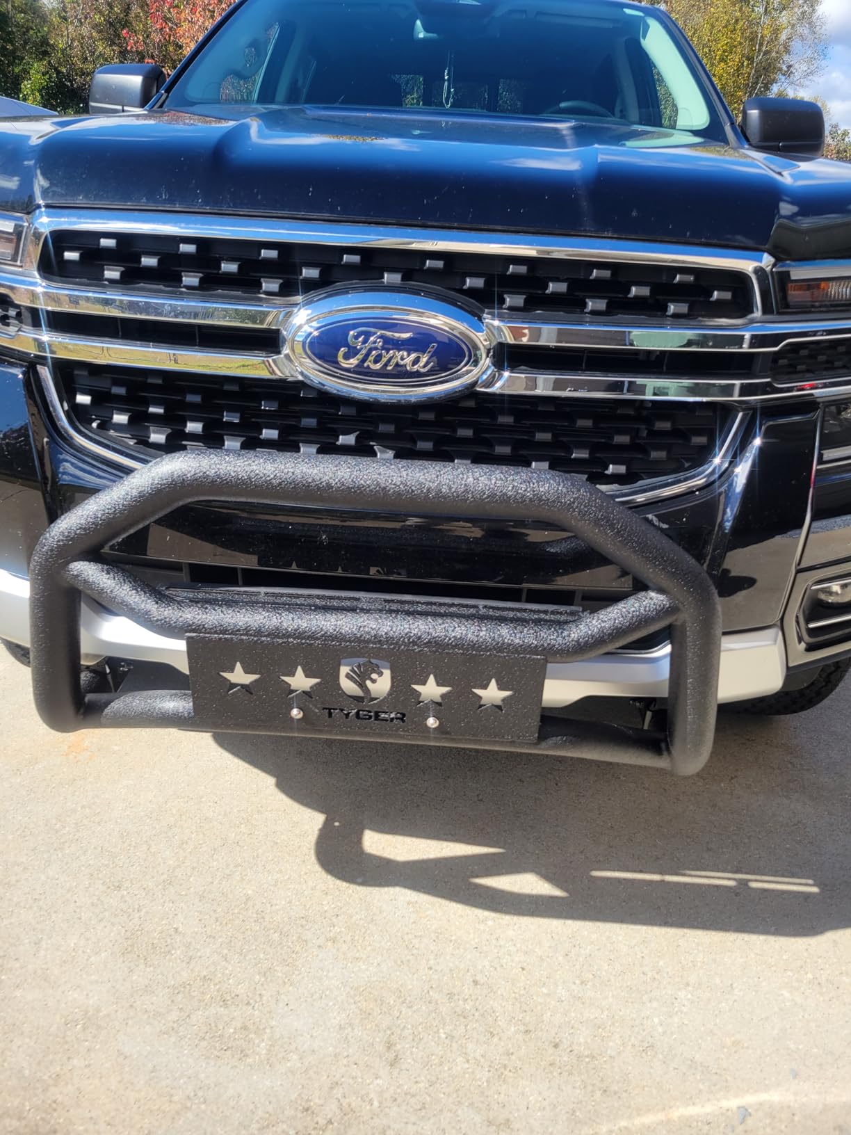 Tyger Auto TG-GD6F60478 Front Bumper Guard Compatible with 2019-2023 Ford Ranger | Textured Black | Light Mount | Bull Bar customer photo 1
