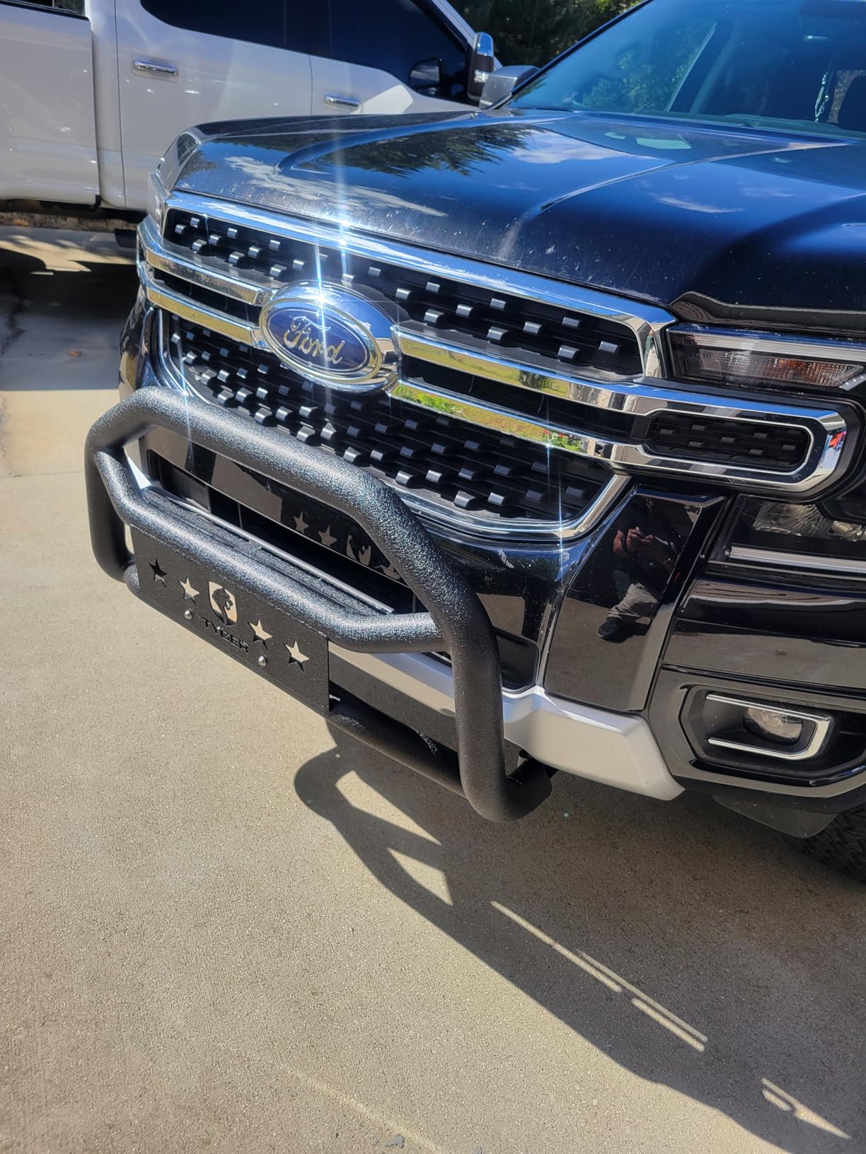 Tyger Auto TG-GD6F60478 Front Bumper Guard Compatible with 2019-2023 Ford Ranger | Textured Black | Light Mount | Bull Bar customer photo 2