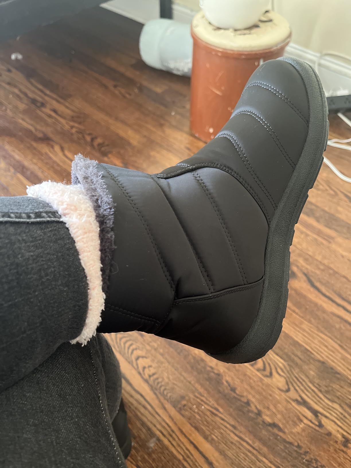 Hsyooes Snow Boots for Women Winter Boots Waterproof | Fur Lined, Ankle Booties, Anti-slip, Cold Weather, Outdoor customer photo 1