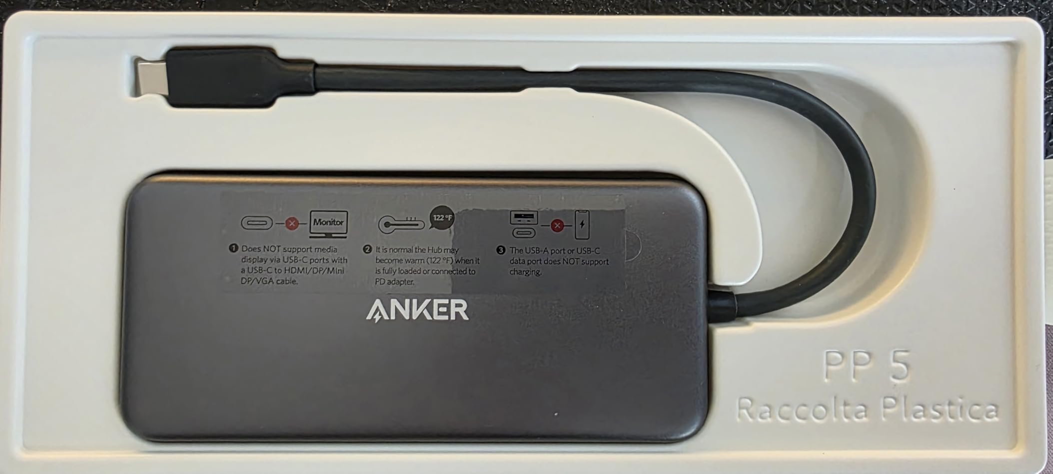 Anker USB C Hub, 7-in-1 Multi-Port USBC Hub, 4K HDMI USB-C Adapter | 1 USB-C and 2 USB-A 5Gbps Ports, 85W Max PD, SD/TF, for MacBook Air, MacBook Pro, XPS and More (Charger Not Included) customer photo 2