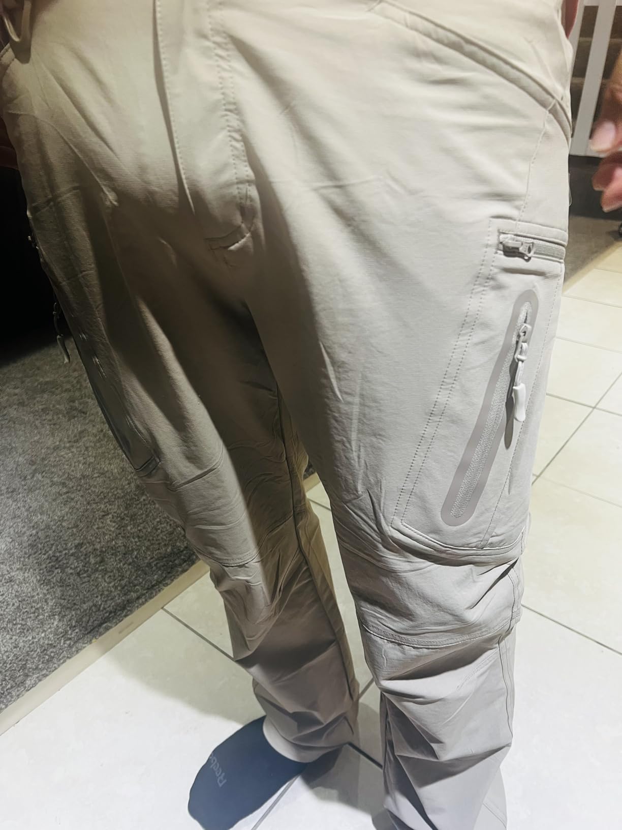 Men's Lightweight Hiking Tactical Pants Waterproof Quick Dry Cargo Work Rain Outdoor Pants 8 Pockets customer photo 1