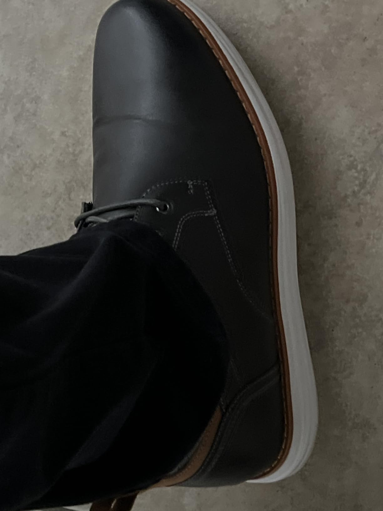 Bruno Marc Men's Mid Top Chukka Sneaker Dress Boot customer photo 1