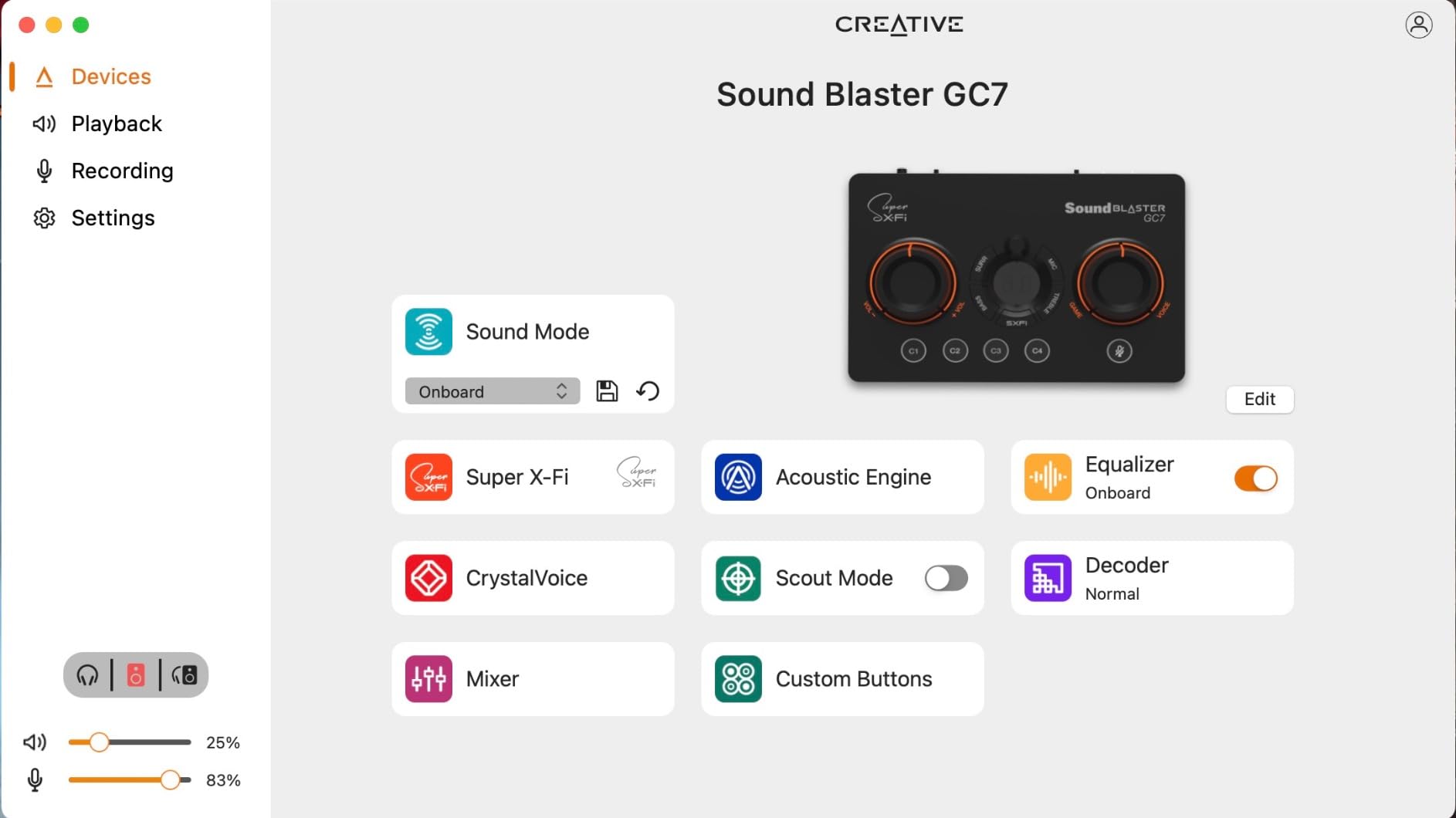 Sound Blaster GC7 Gaming Streaming USB DAC and Amp | Gaming USB DAC, Super X-Fi, GameVoice Mix, Programmable Controls, Streaming, Immersive Audio customer photo 2