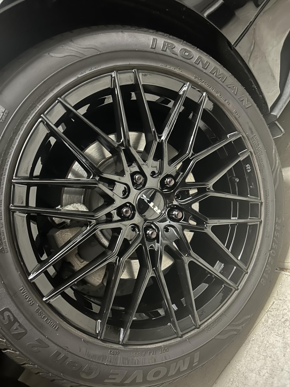 V20 Custom Wheel - 18x8, 42 Offset, 5x114.3 Bolt Pattern, 73.1mm Hub - Gloss Black Rim customer photo 2
