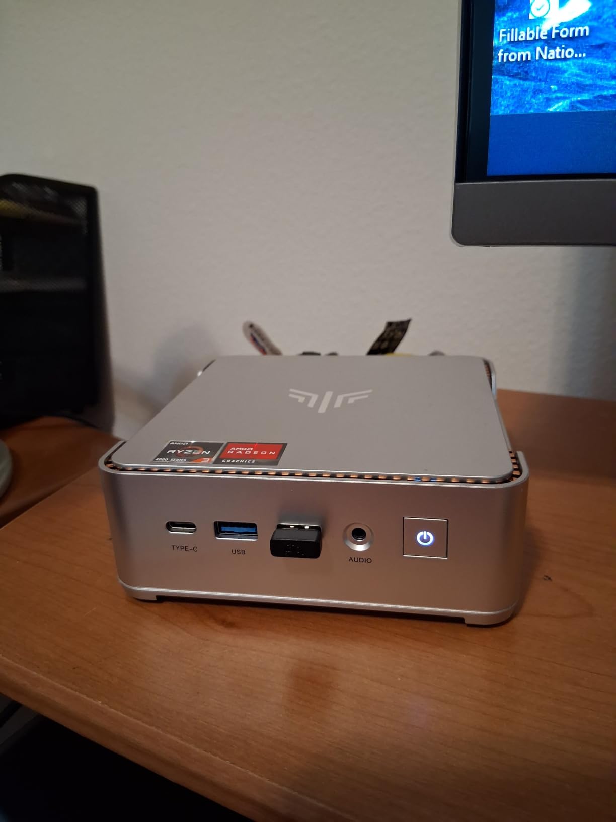 KAMRUI Pinova P2 Mini PC, AMD Ryzen 7330U(4 Cores, 8 Threads, Up to 4.3GHz), 16GB RAM 256GB SSD, Zen3 Architecture 7nm Processor, 8MB L3 Smart Cache Mini Computers,Triple 4K Display Home/Business customer photo 1