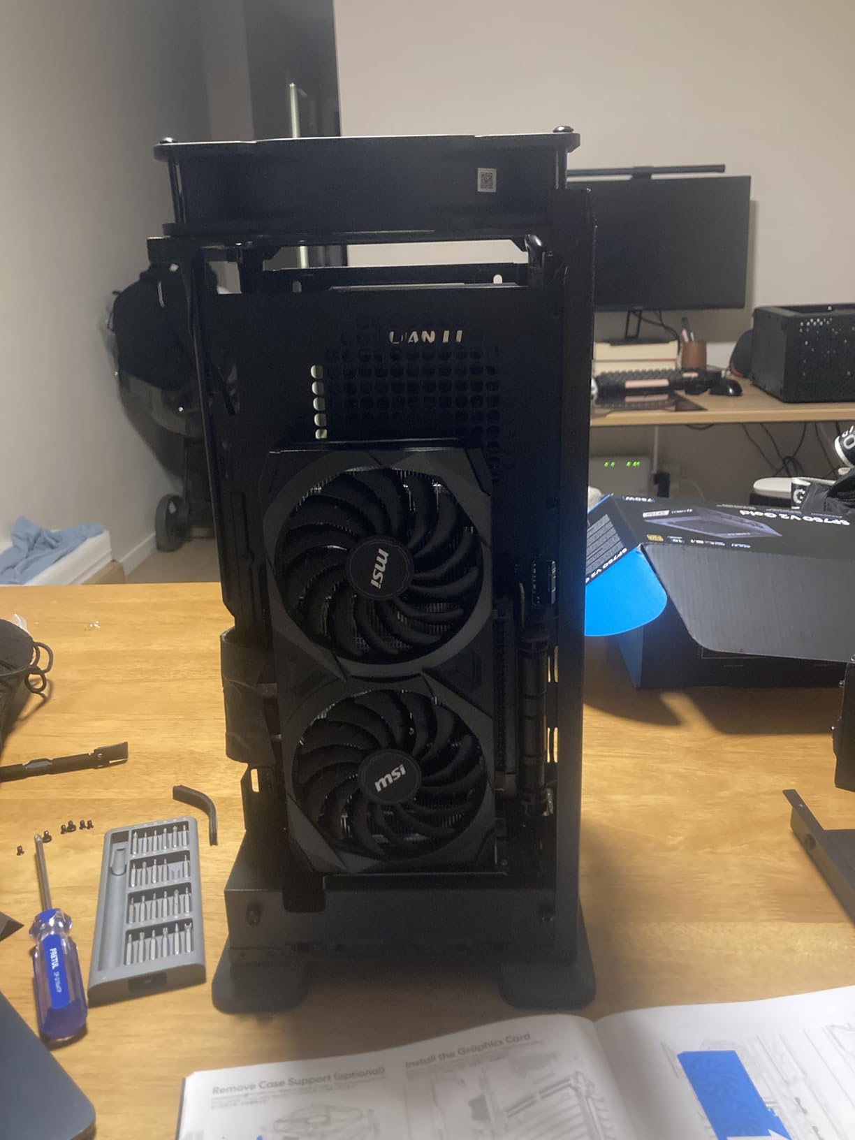 Fractal Design Mood Black PC Case - Sleek Fabric Design, 180mm Top Fan, Conceals 325mm Graphics Card, m-ITX Motherboard Compatible, Easy Access Build, Efficient Cooling | Sleek Fabric Enclosure for 325mm GPU, Supports 280mm Radiators & 114mm CPU Air Coolers, Easy Access Build customer photo 1