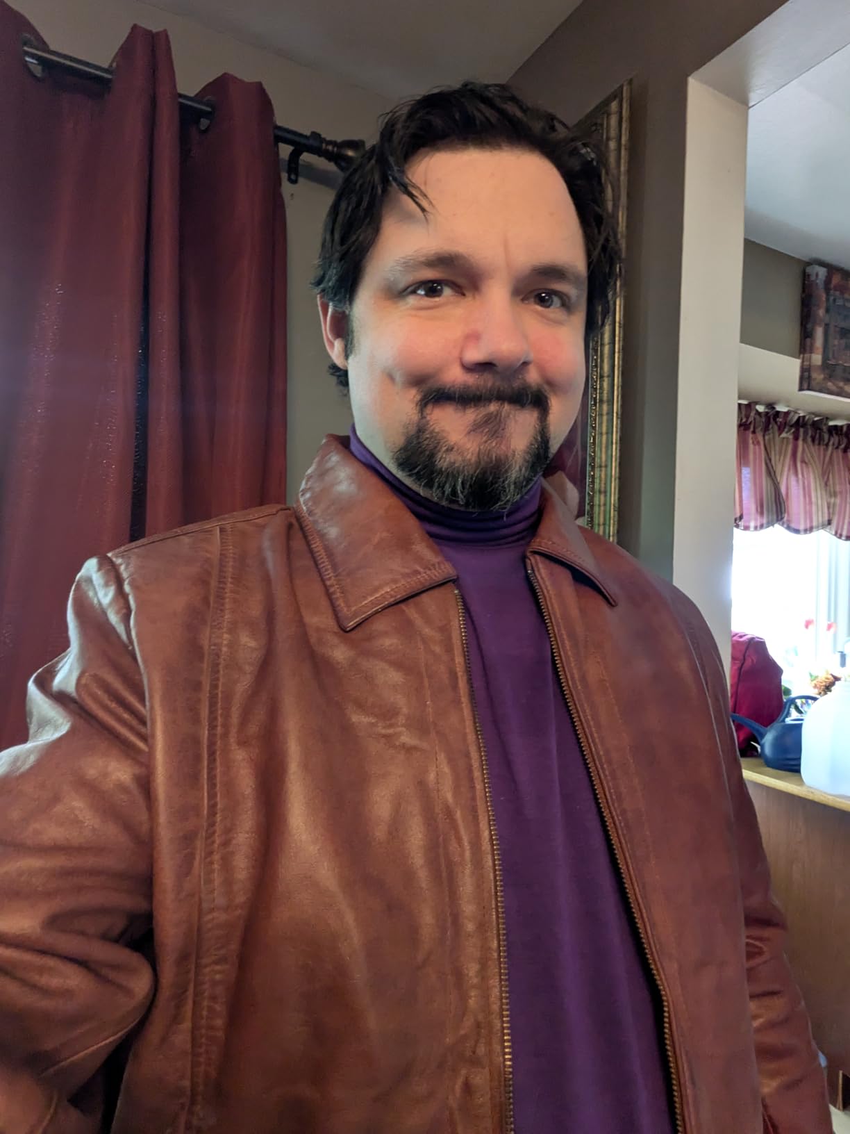 Men's Leather Jacket - Real Lambskin Vintage Style Jacket customer photo 1